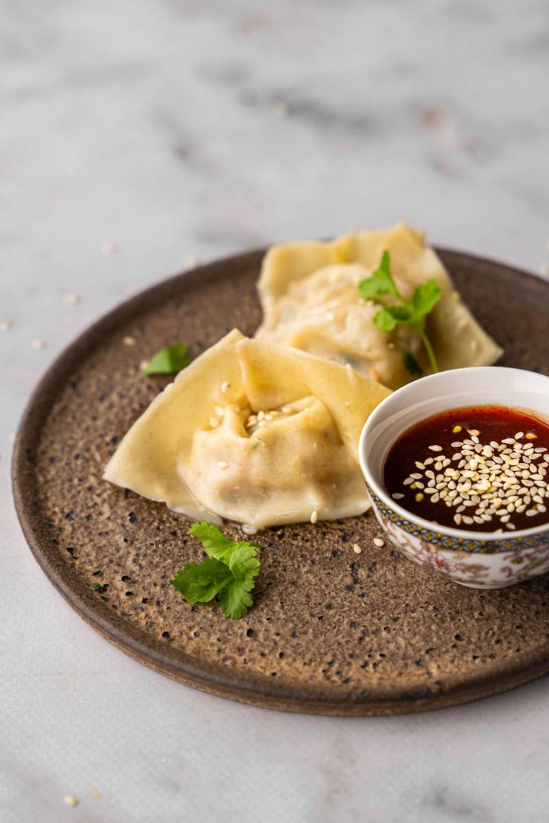 Wontons met garnalenvulling