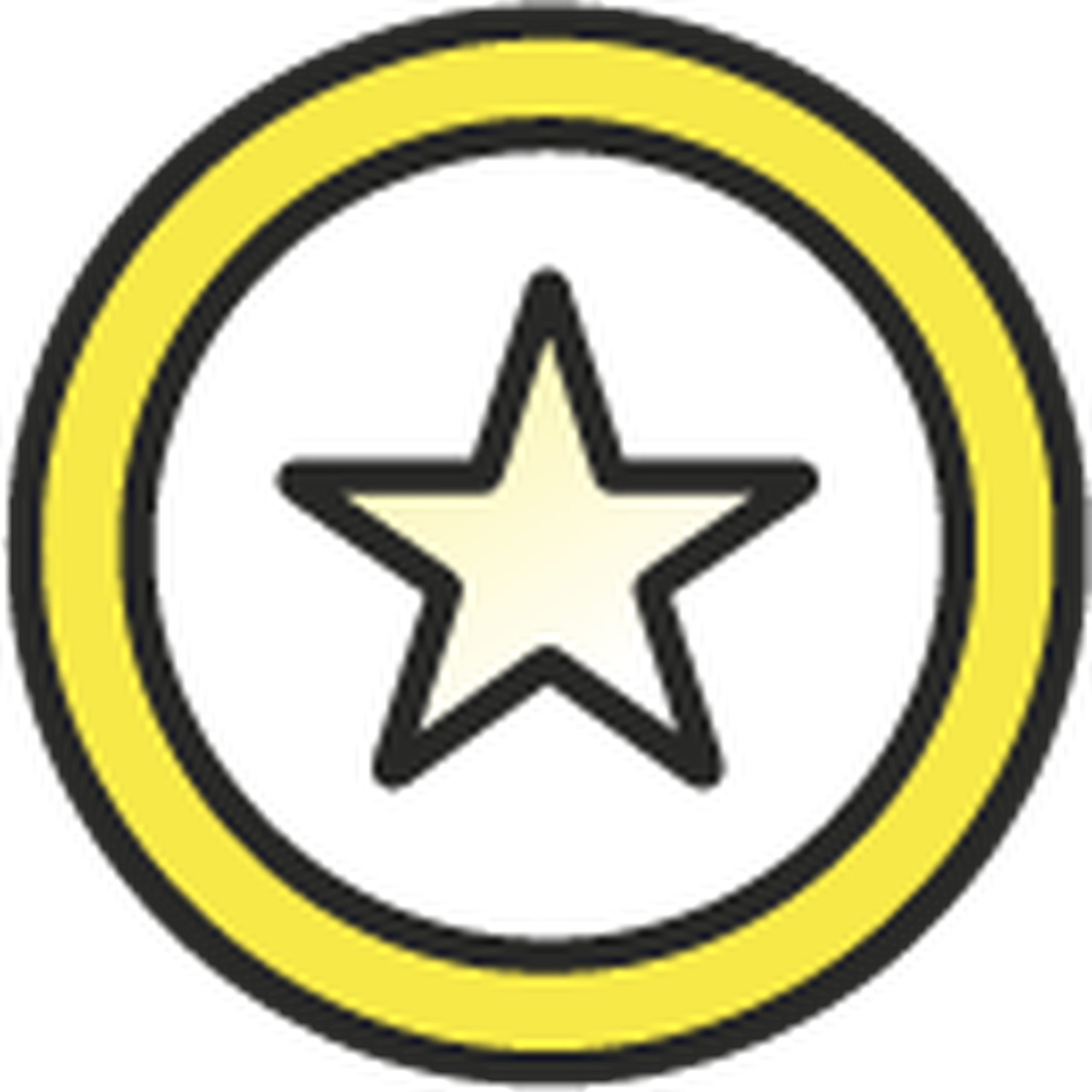 star and circle icon