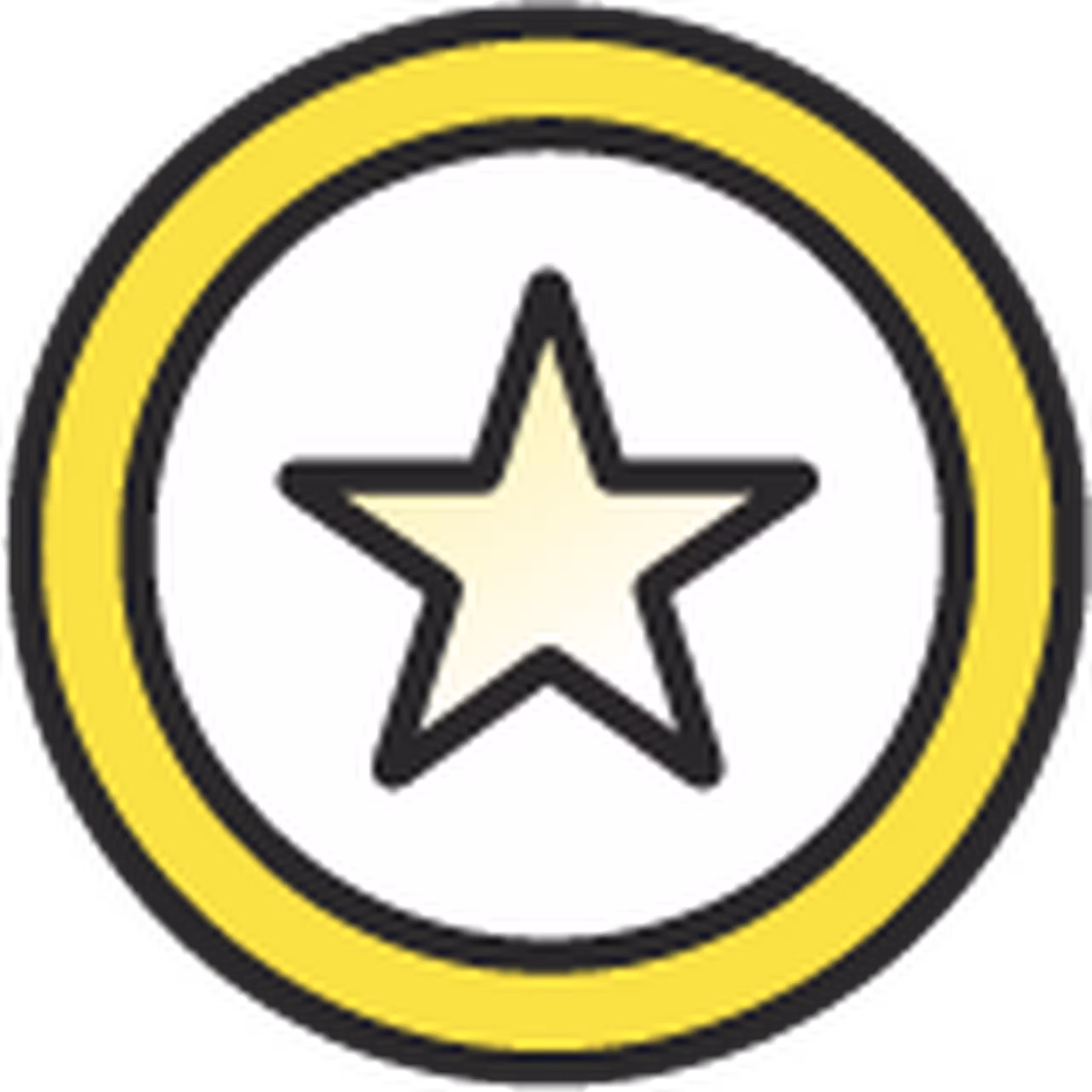 star and circle icon