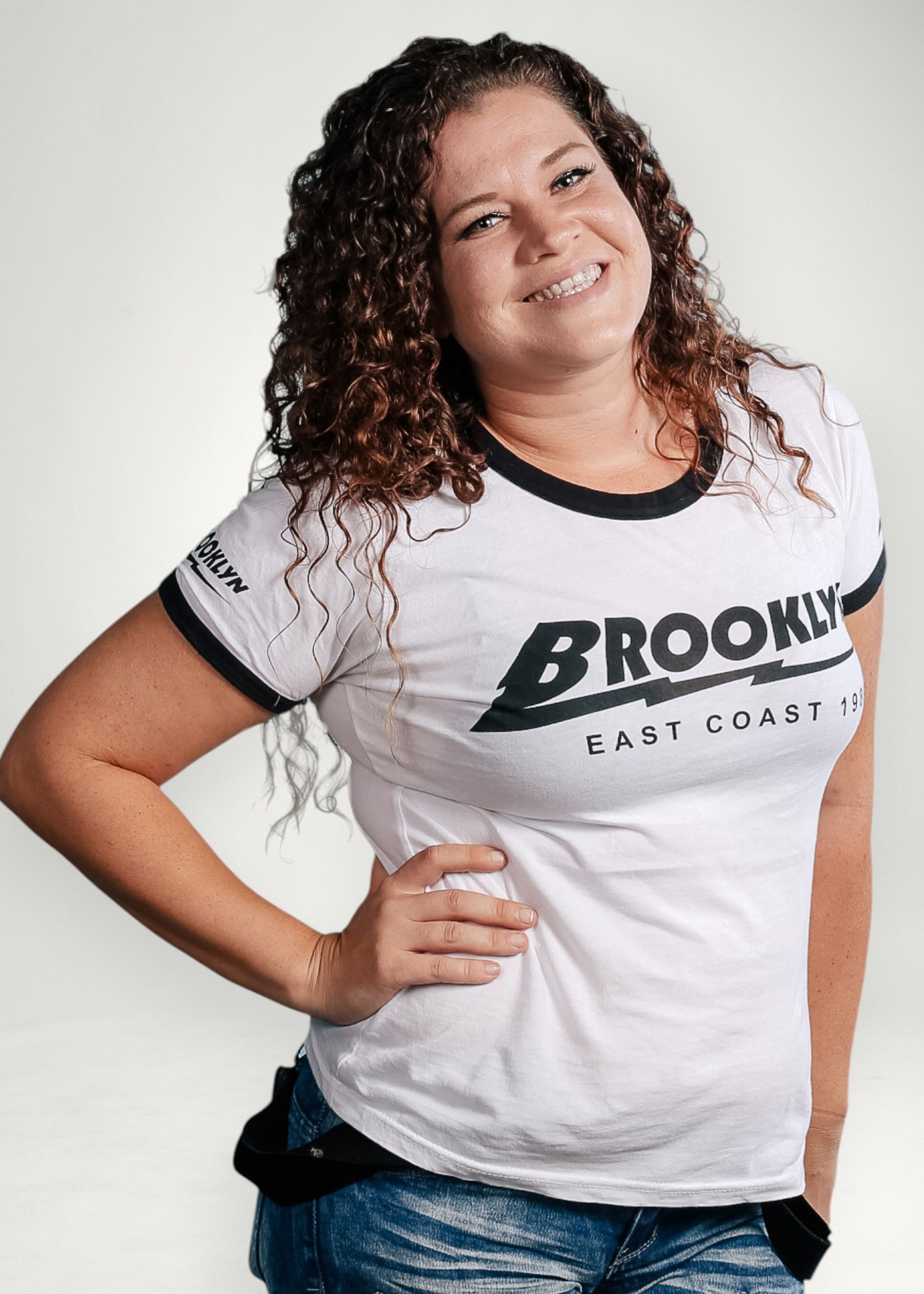 photo of leah in front of a white background