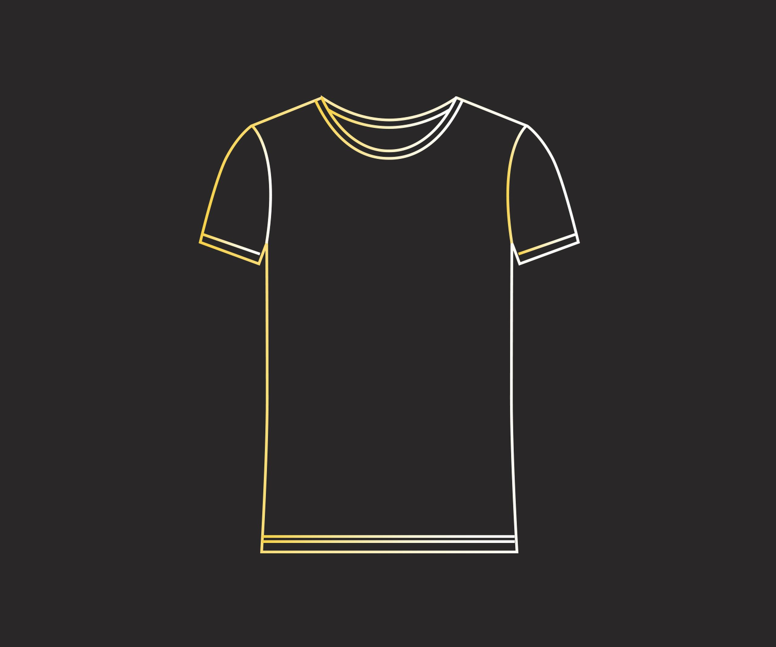 illustration of a women's t-shirt