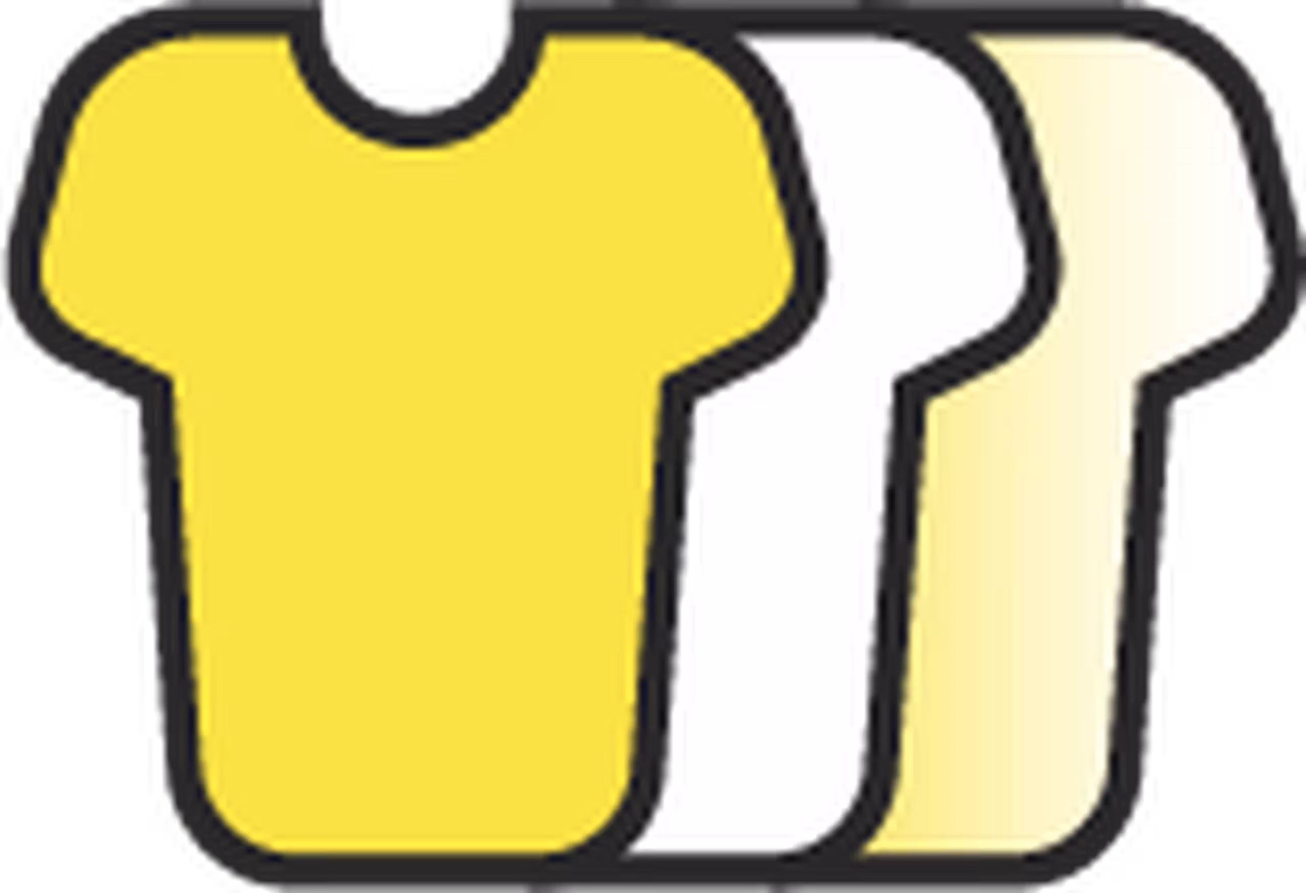 three t-shirt icon