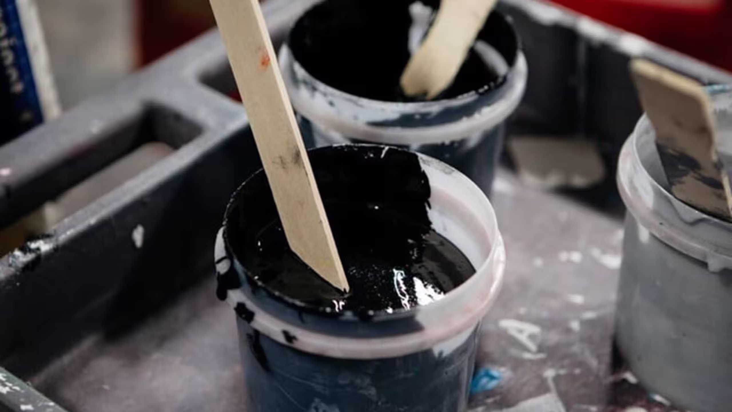 container of black ink