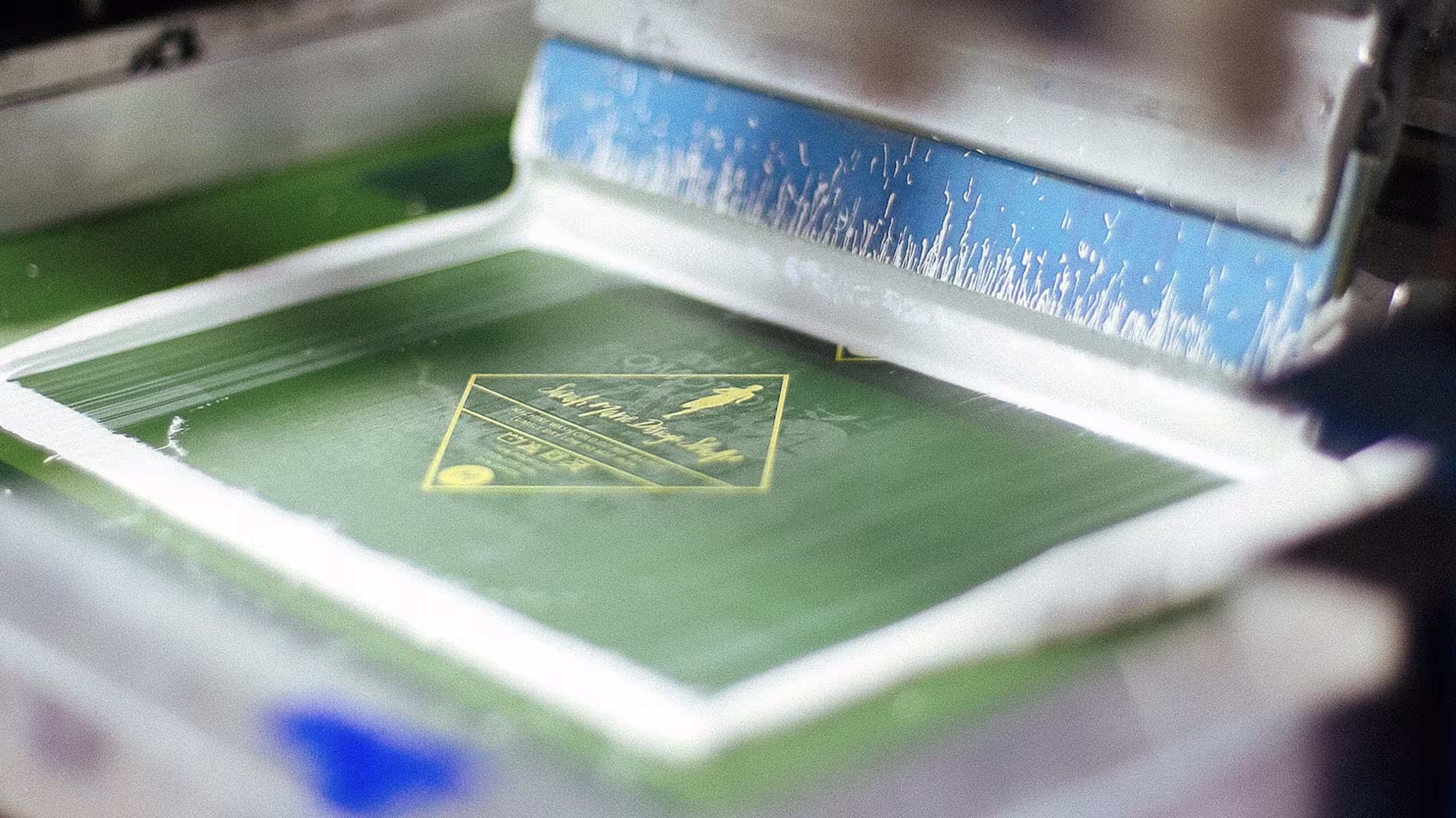 close up a screen printing