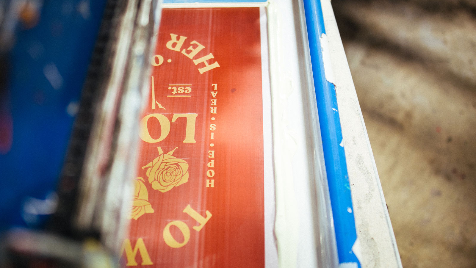 close up view of a screen