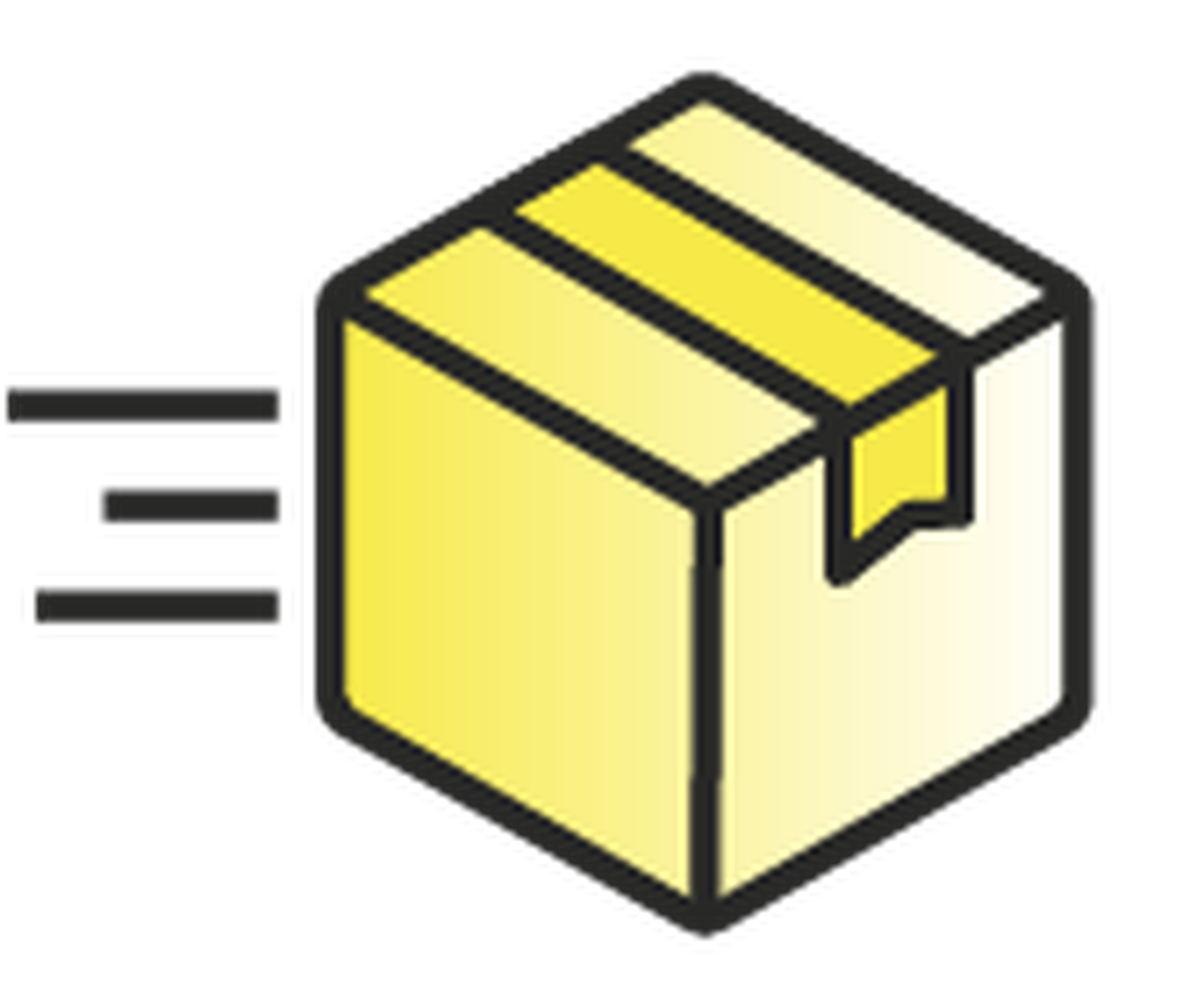 rush shipping box icon