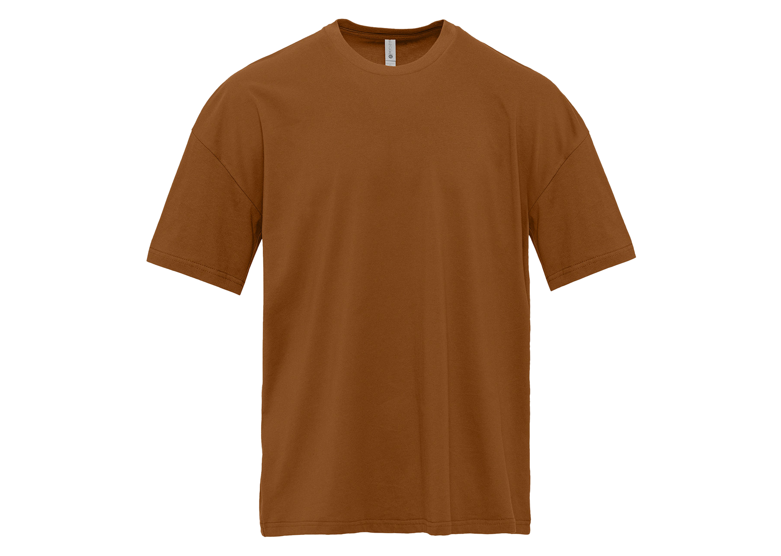 flat clay next level apparel heavyweight t-shirt
