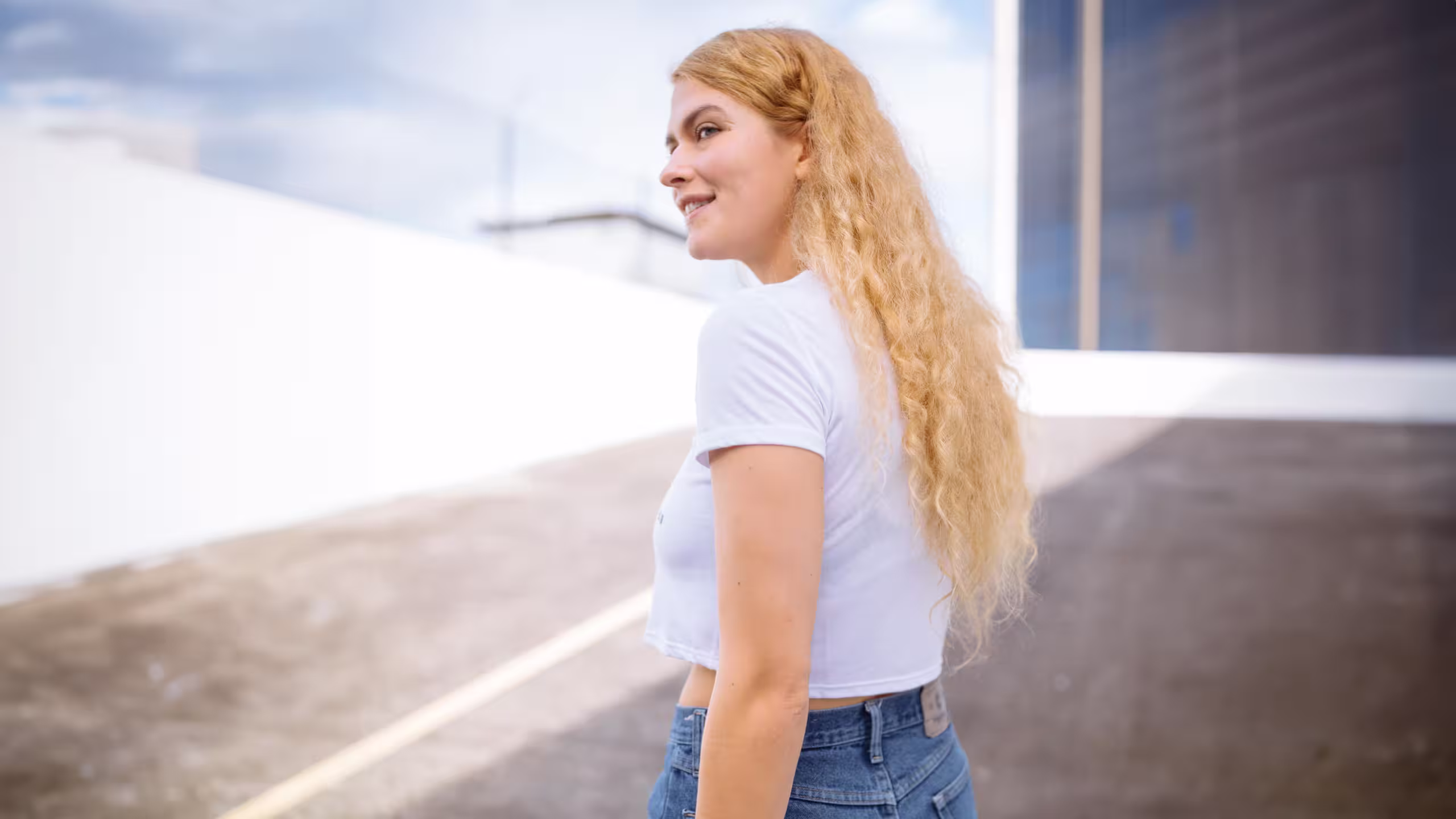 women wearing a crop top white t-shirt