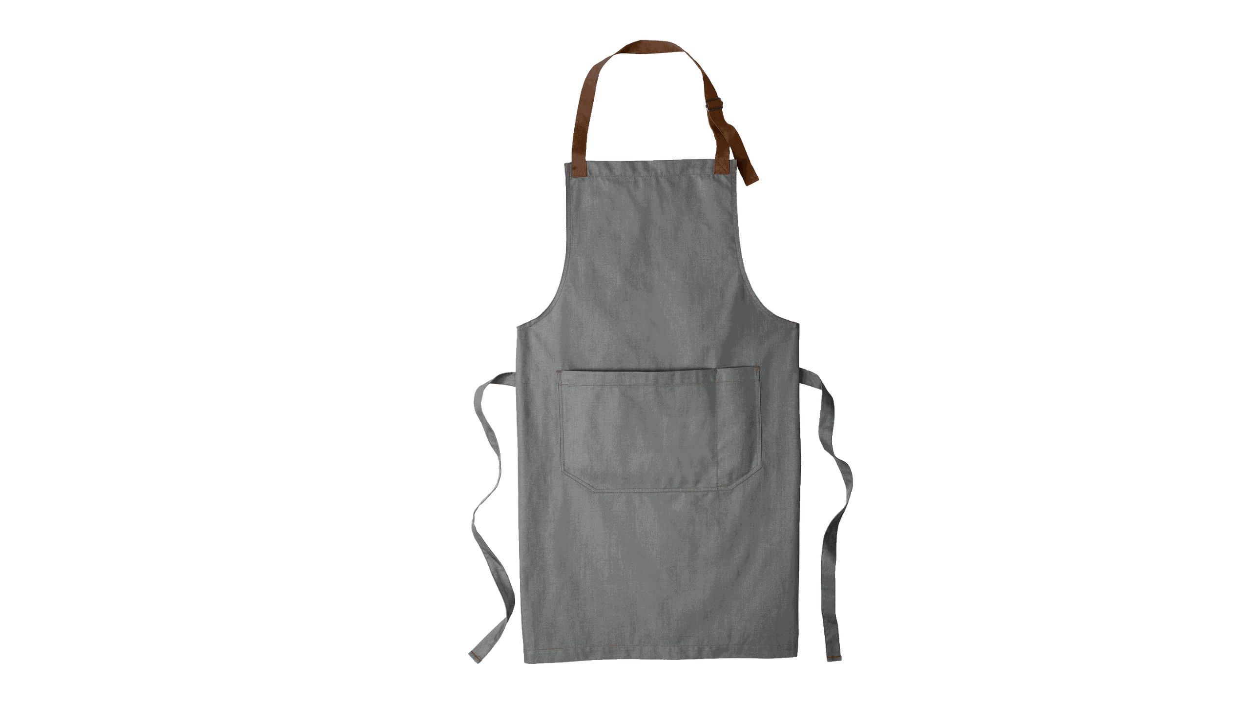 flat grey port authority apron