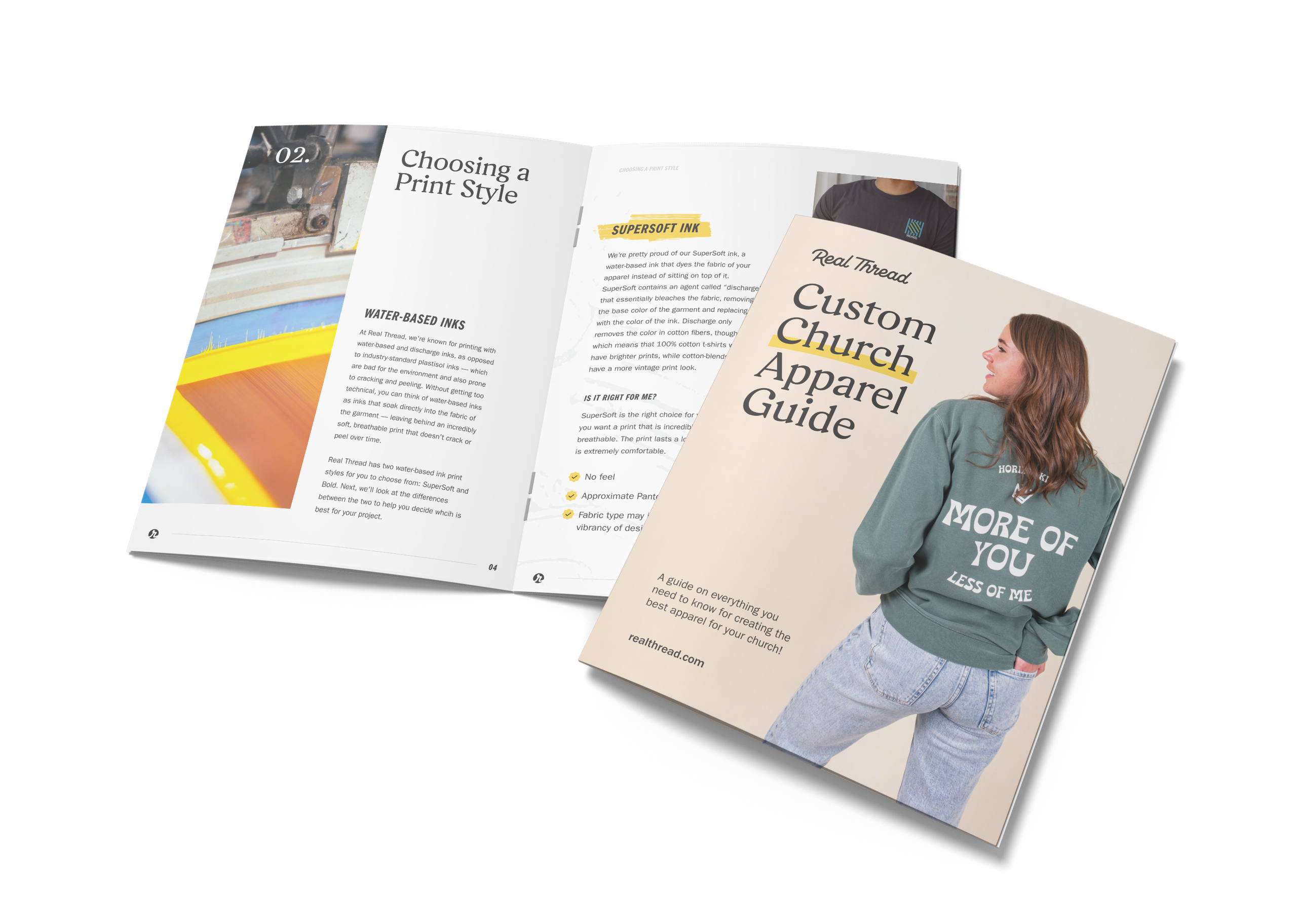 Mockup of our Custom Church Apparel Guide