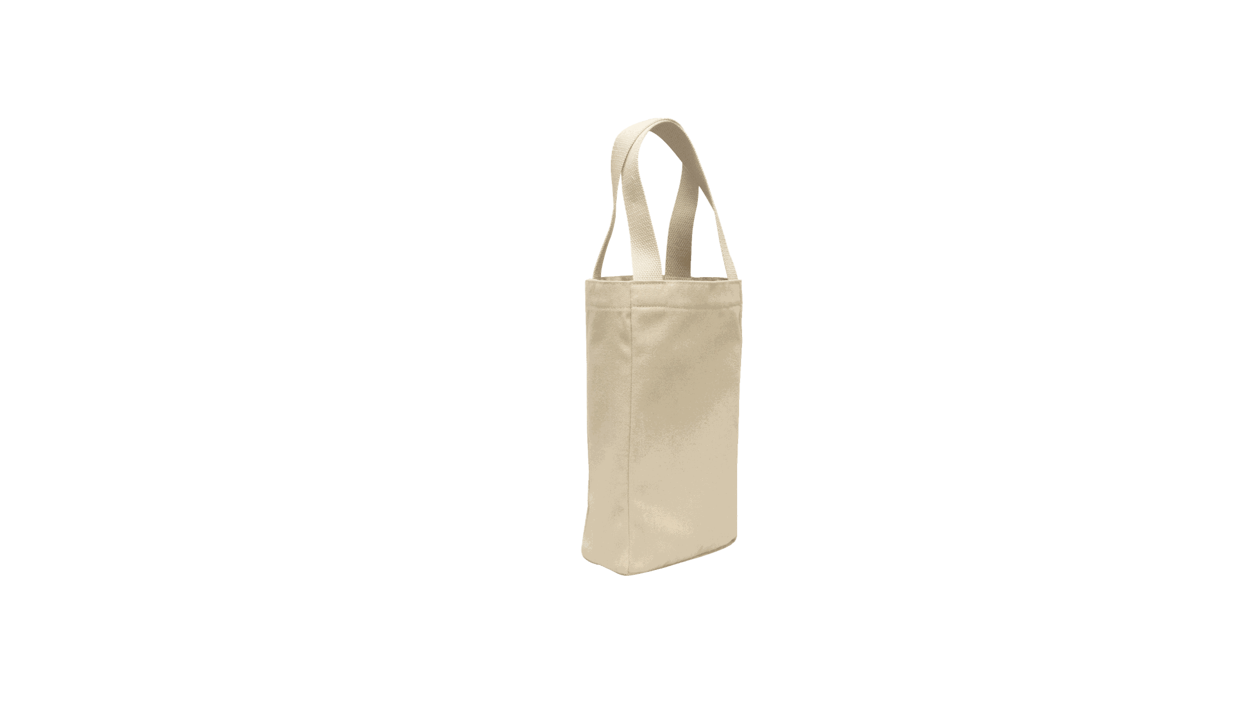 flat of a white wine tote bag