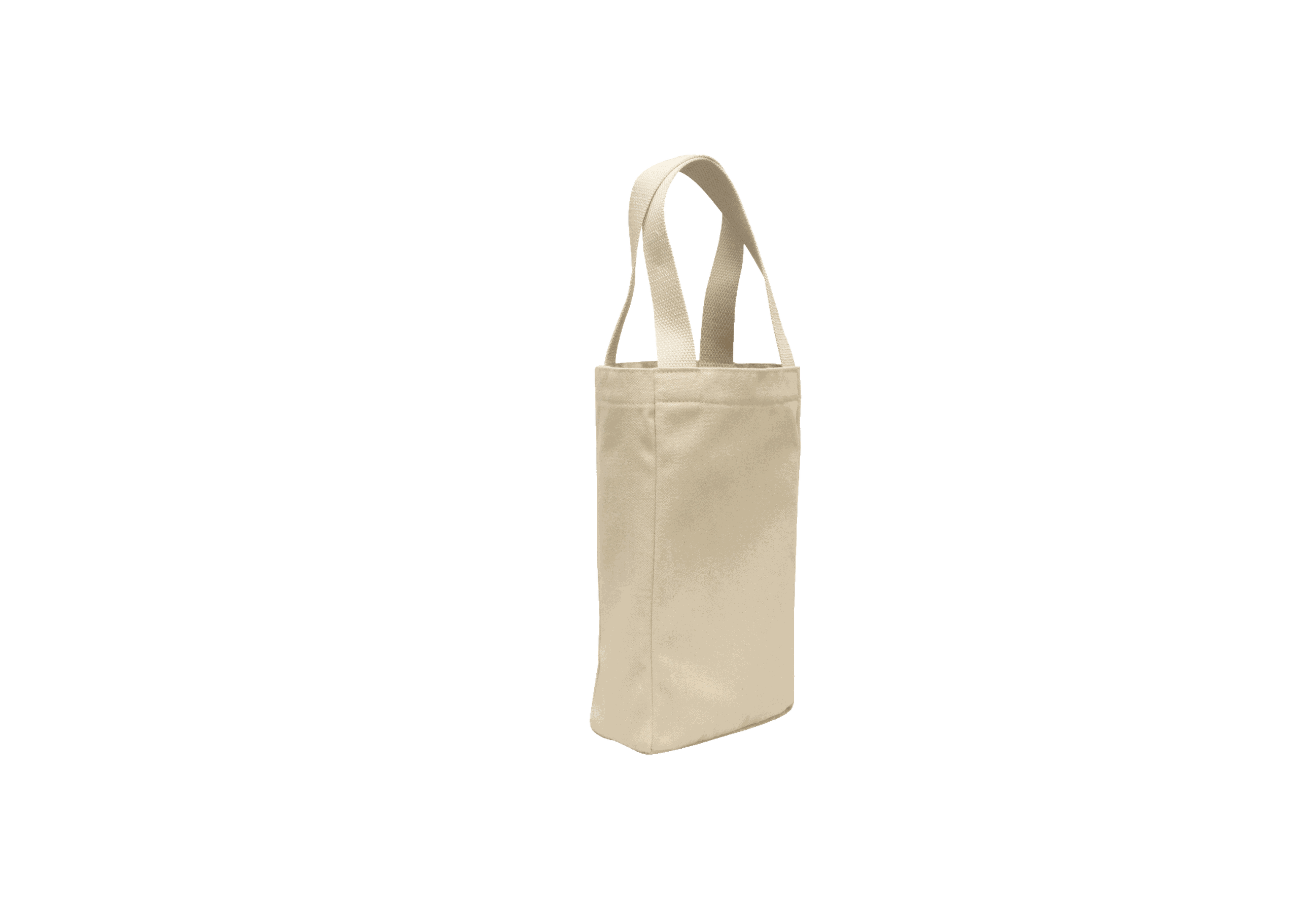 flat of a white wine tote bag