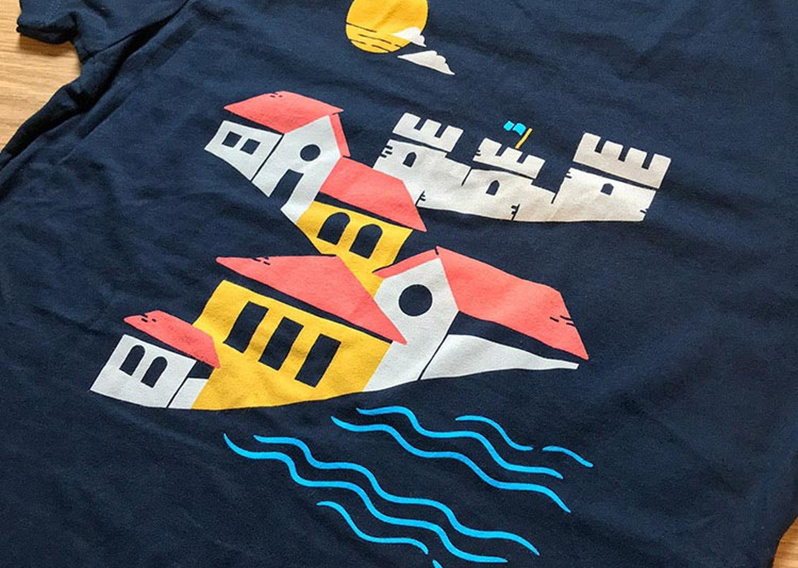 Help Scout t-shirt up close