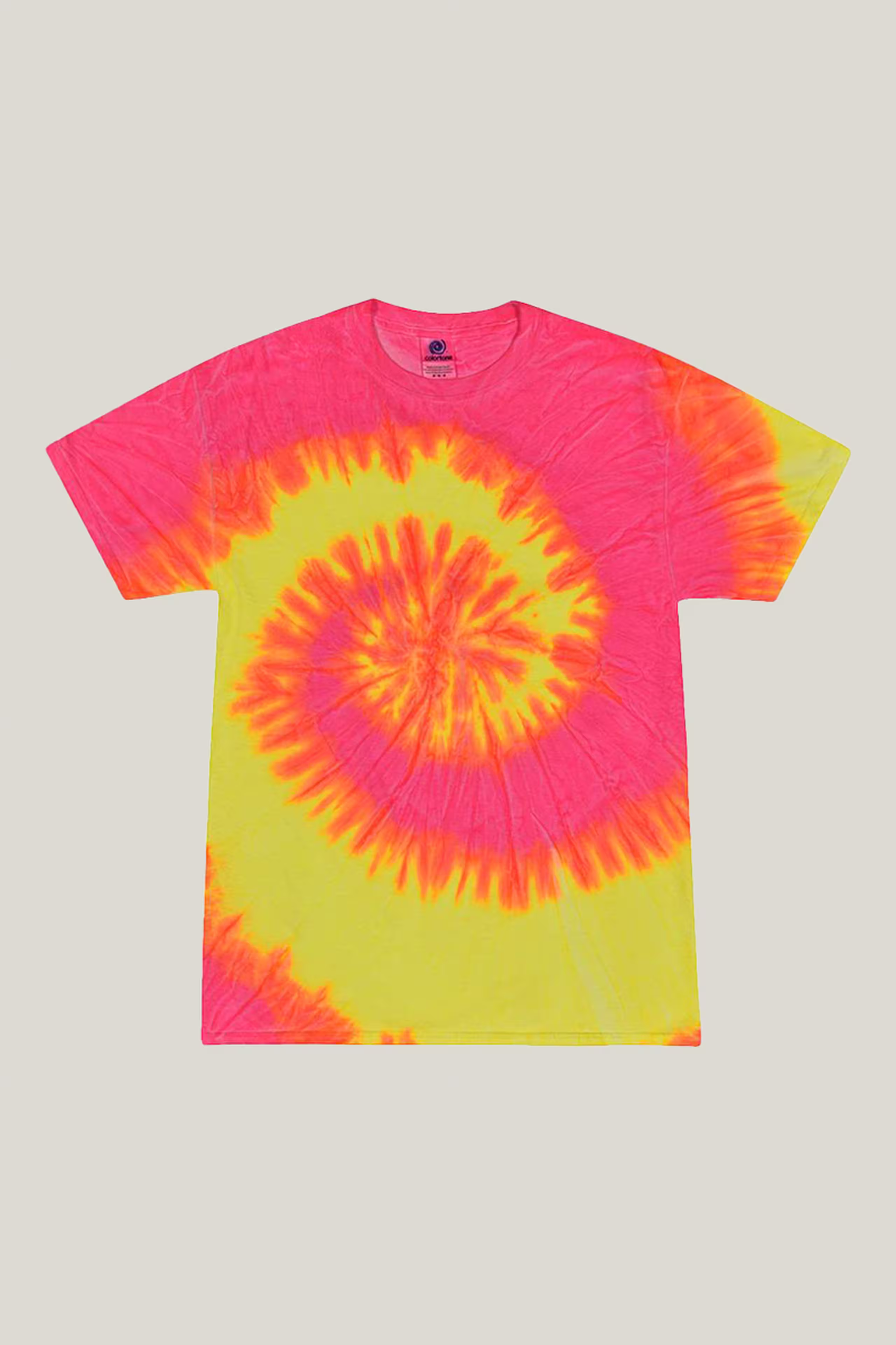 fluorescent swirl tie-dye t-shirt