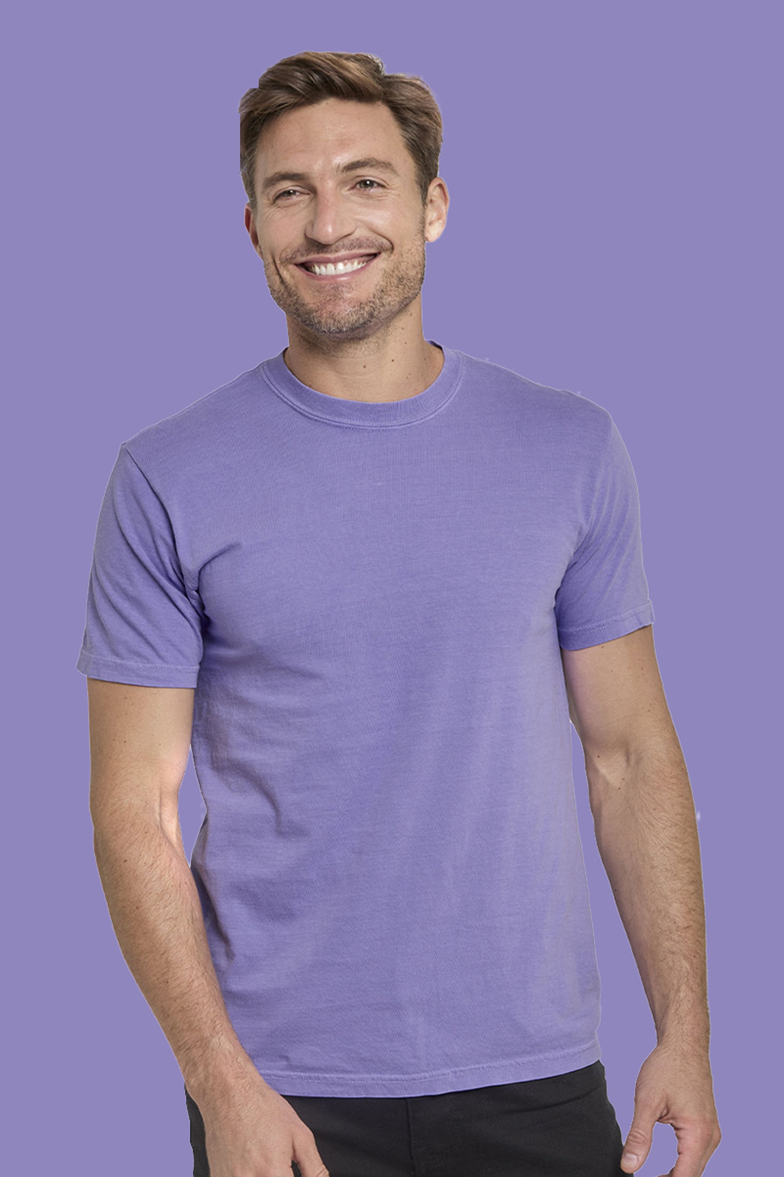 real thread garment-dyed - violet