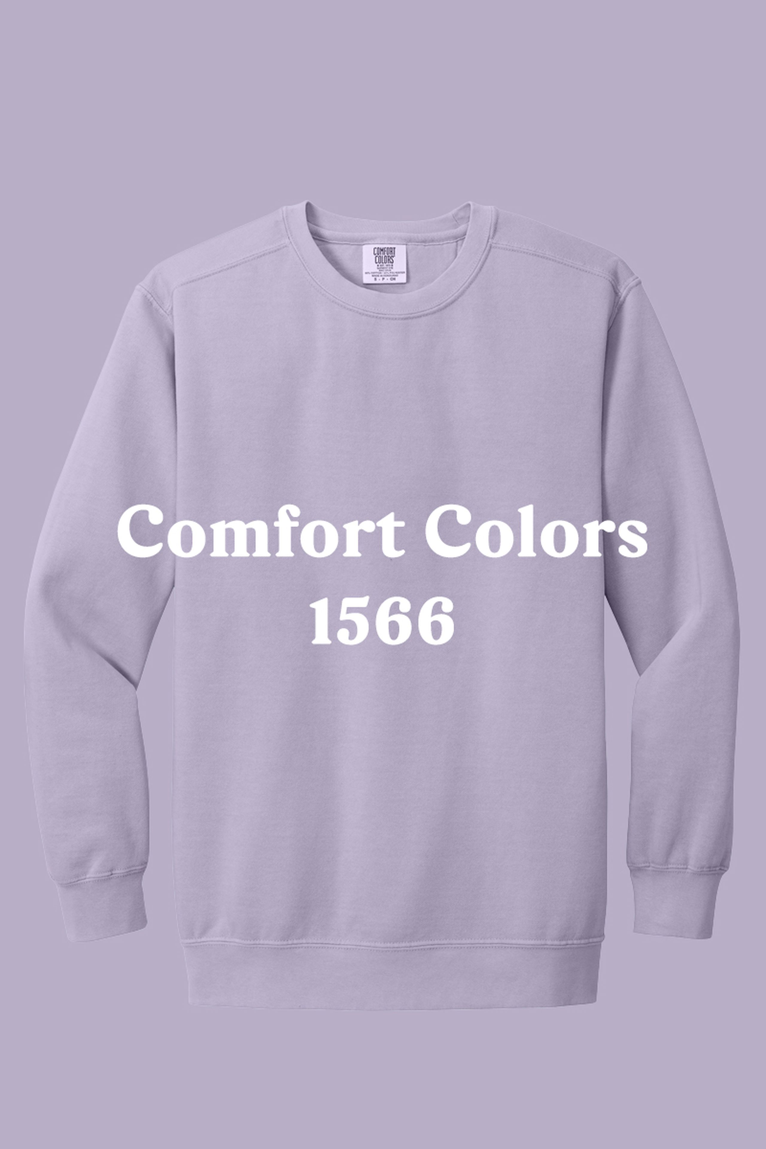 Orchid color comfort colors 1566 sweatshirt