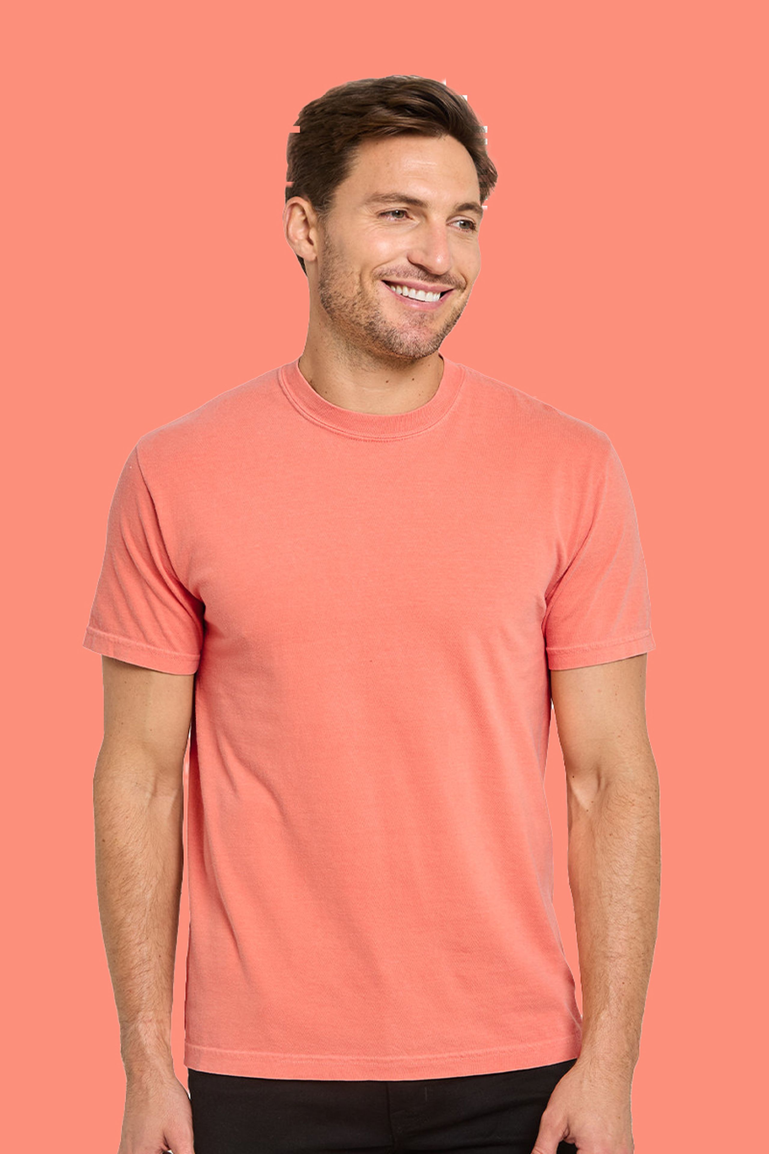real thread garment-dyed - salmon
