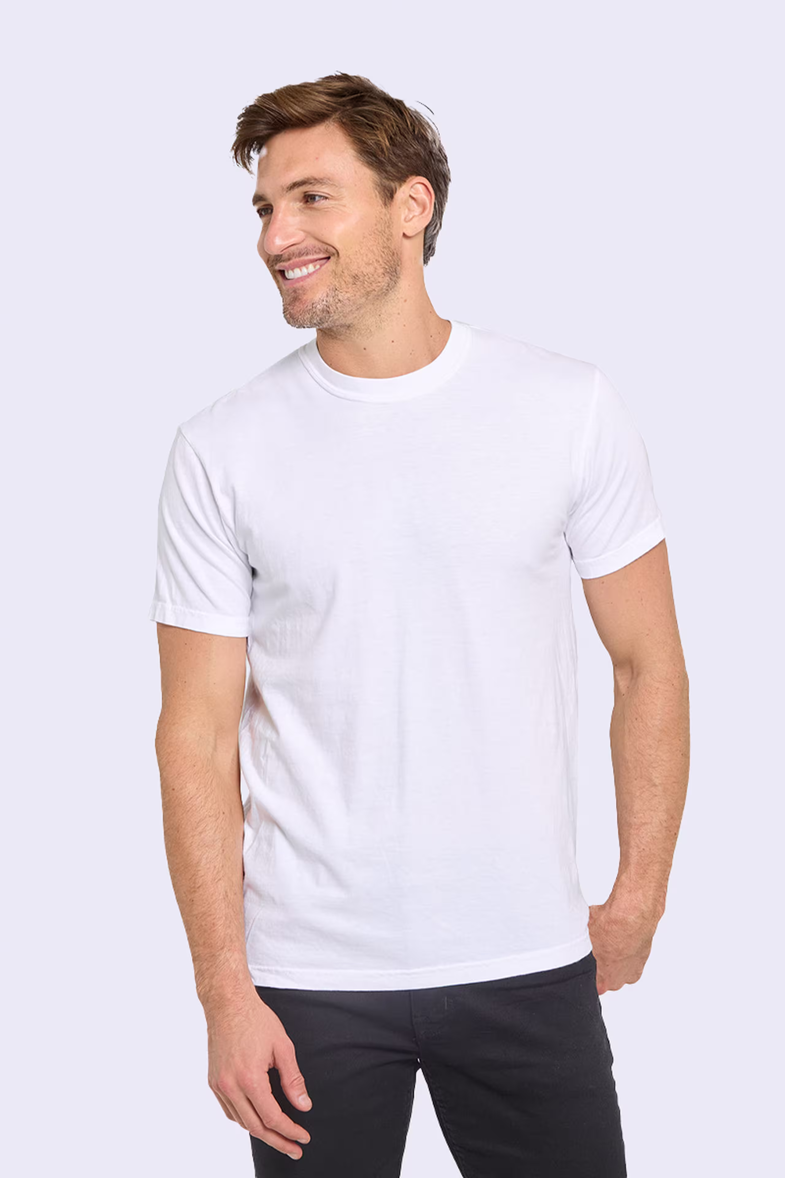 real thread garment-dyed - white