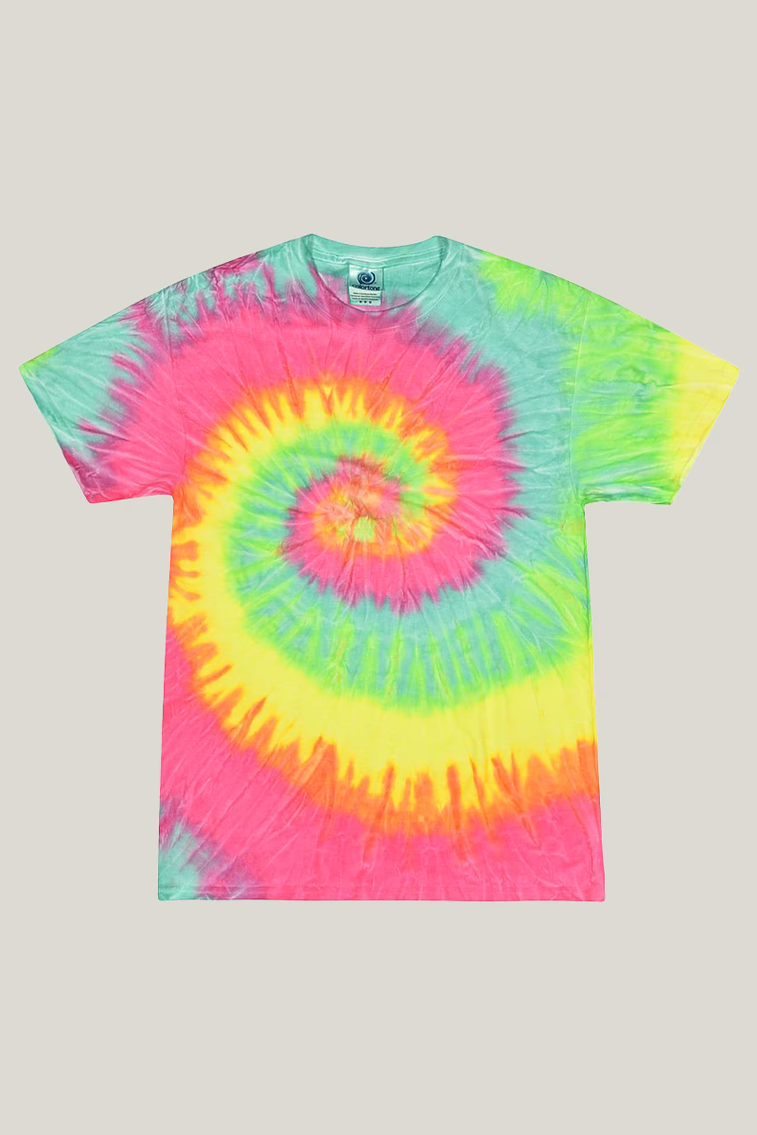 minty rainbow tie-dye t-shirt