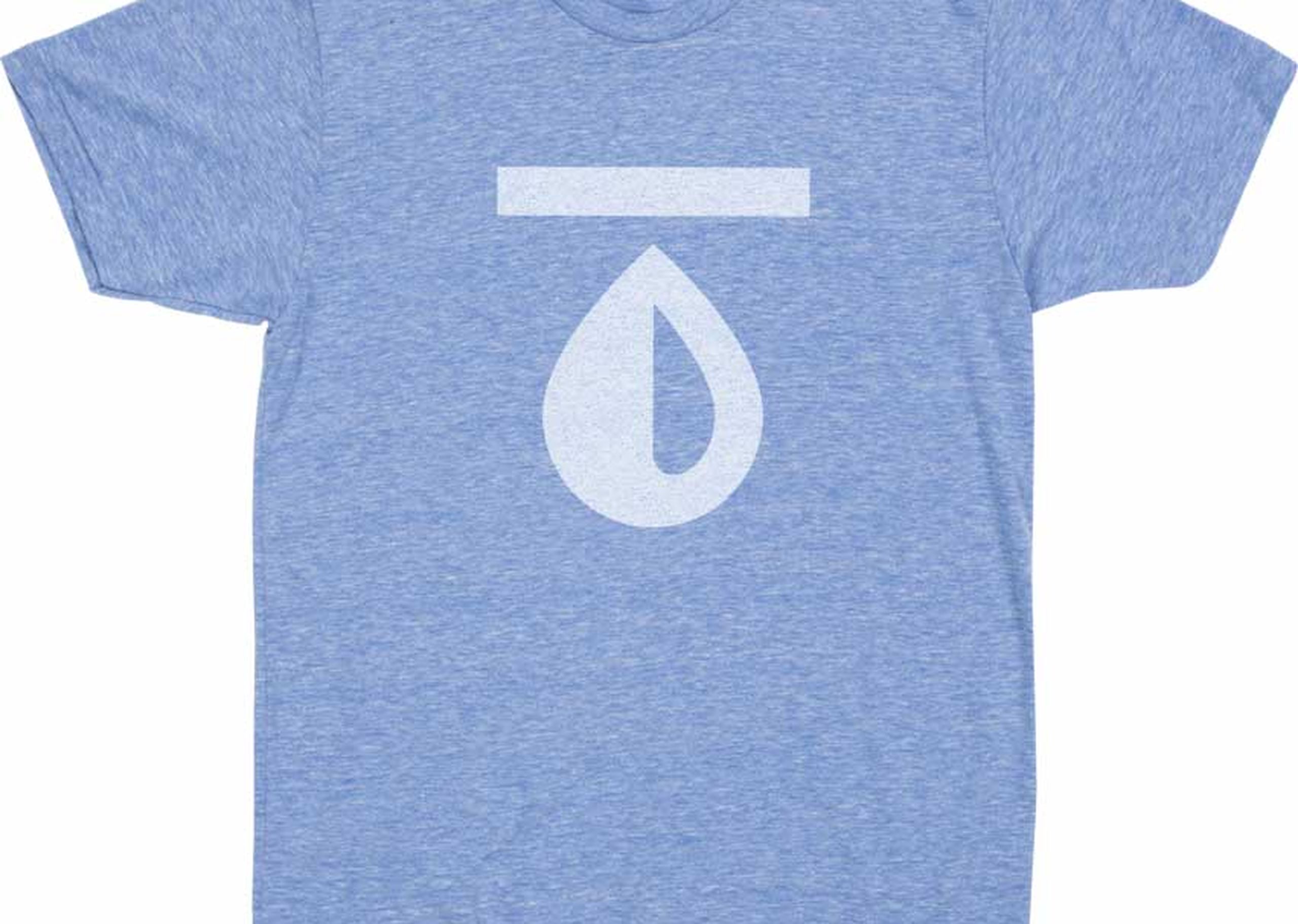 super soft ink example on a blue tri-blend