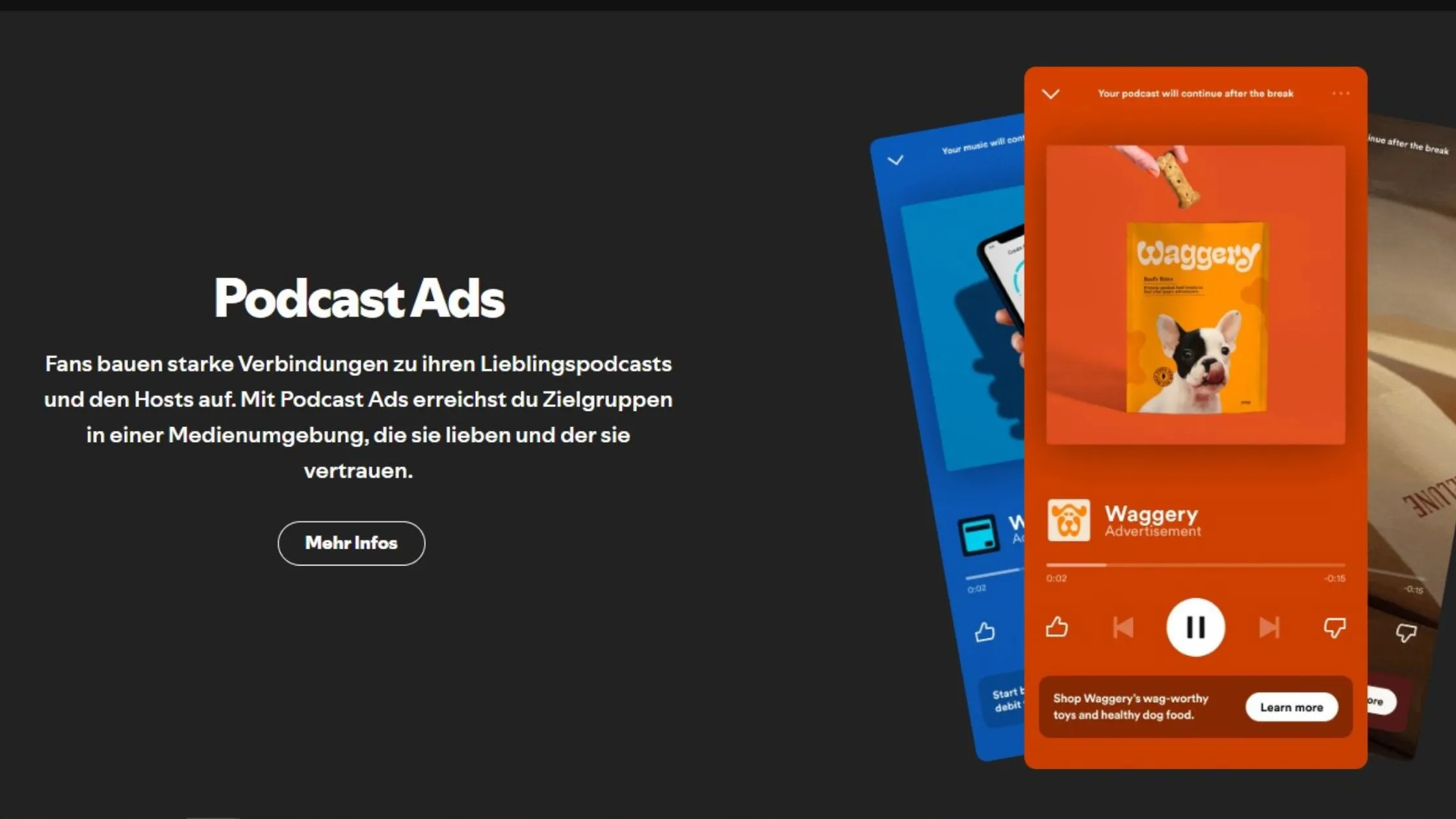 Screenshot Spotify Podcast Ads