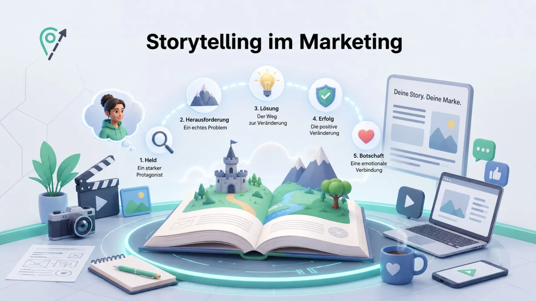 Storytelling im Marketing: Leitfaden für erfolgreiche Strategien und messbare Conversions