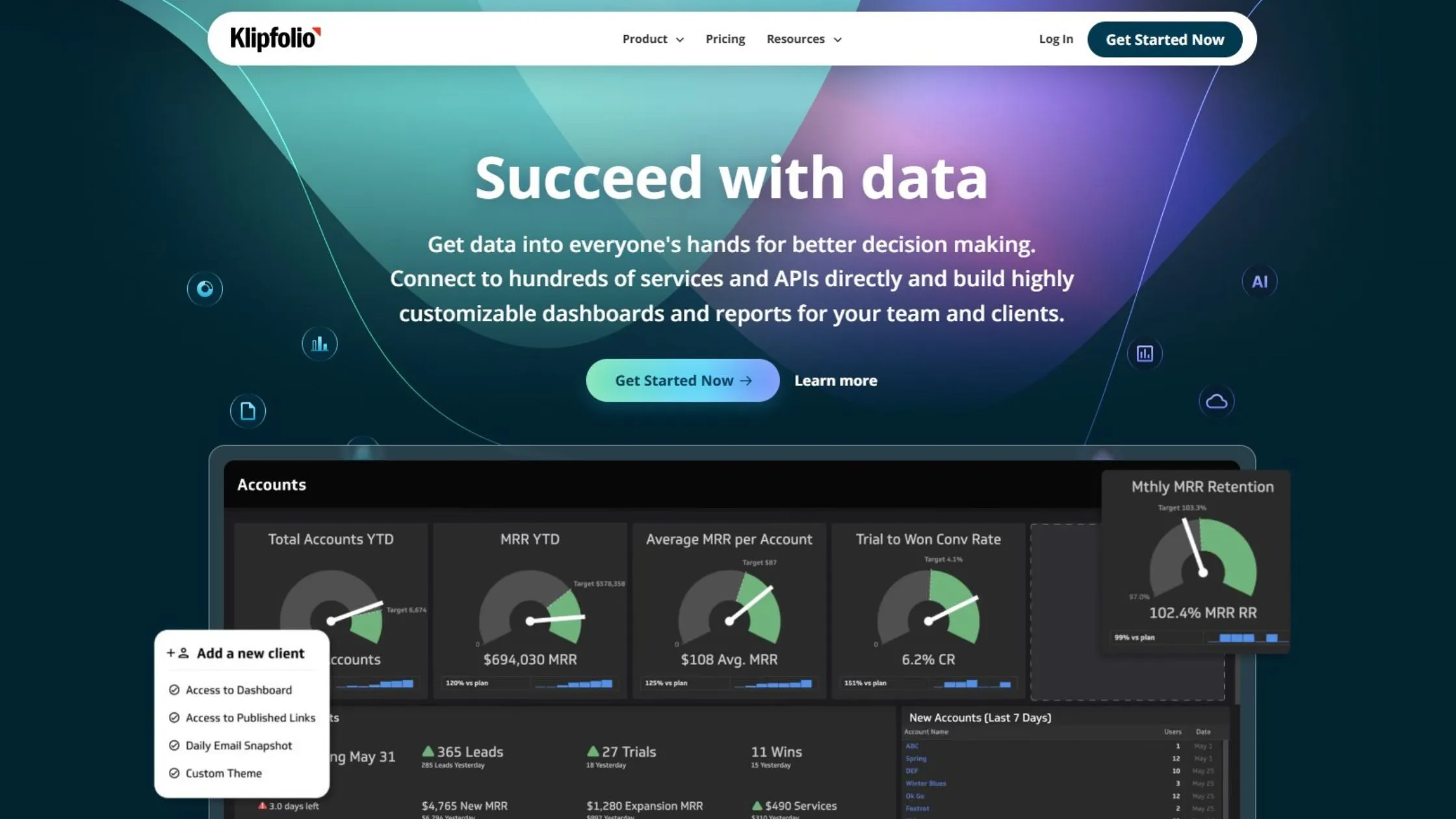 Screenshot Klipfolio