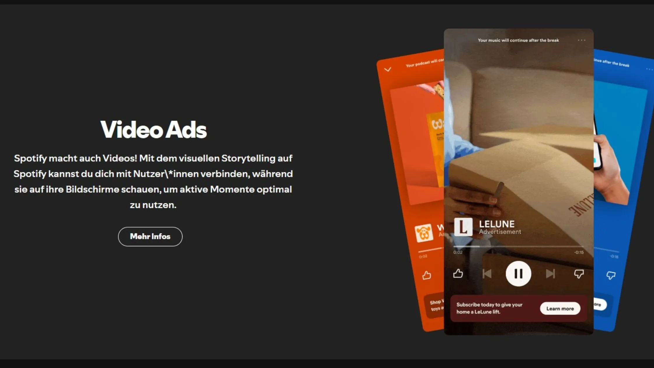 Screenshot Spotify Video Ads