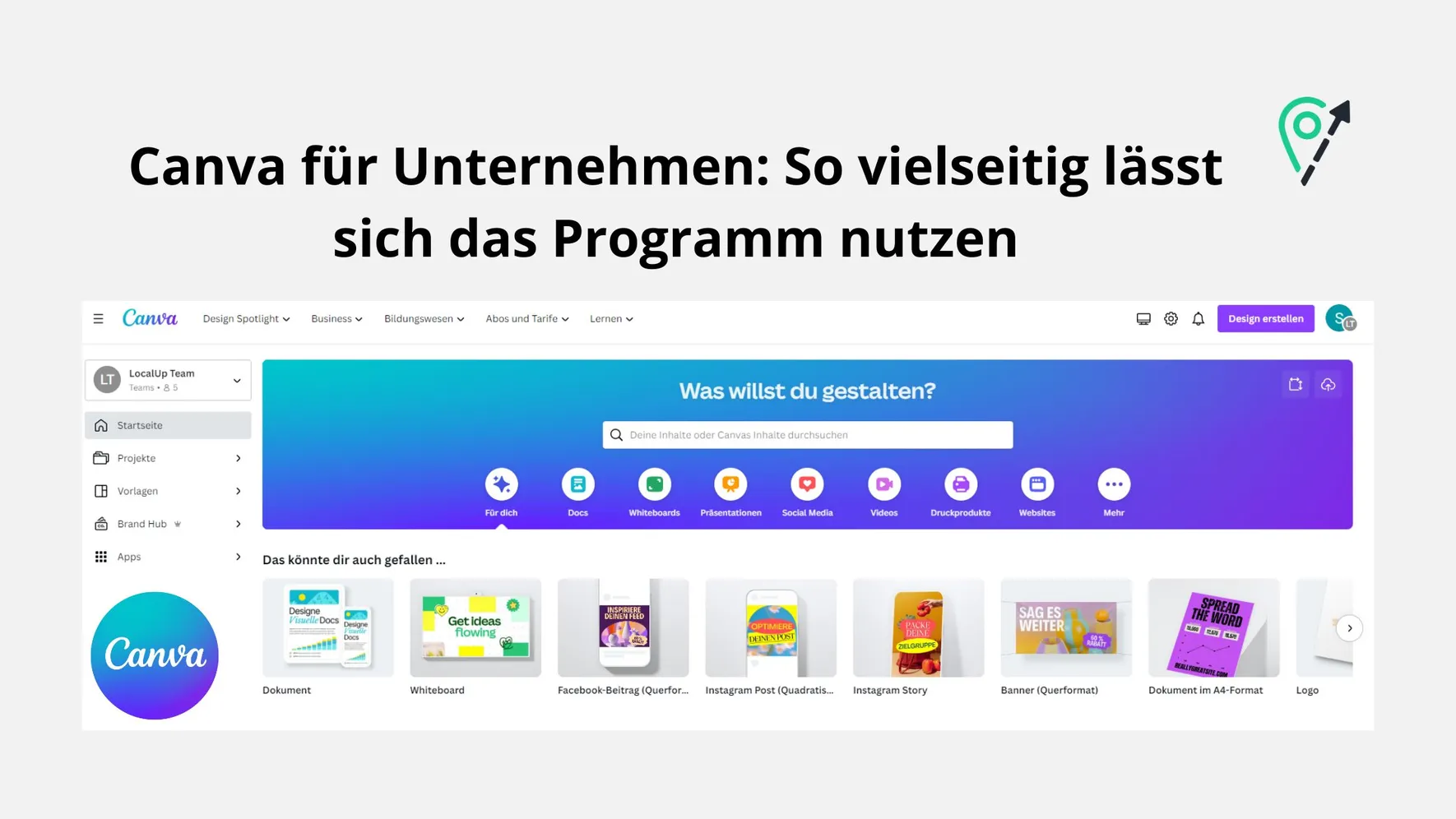 Canva für Unternehmen: So vielseitig lässt sich das Programm nutzen