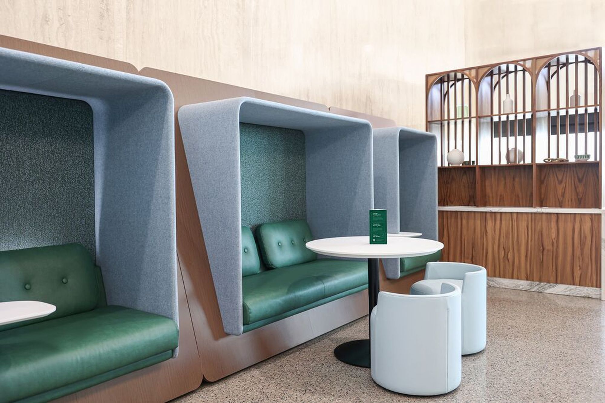 Tulsa Escape Lounge booth seating