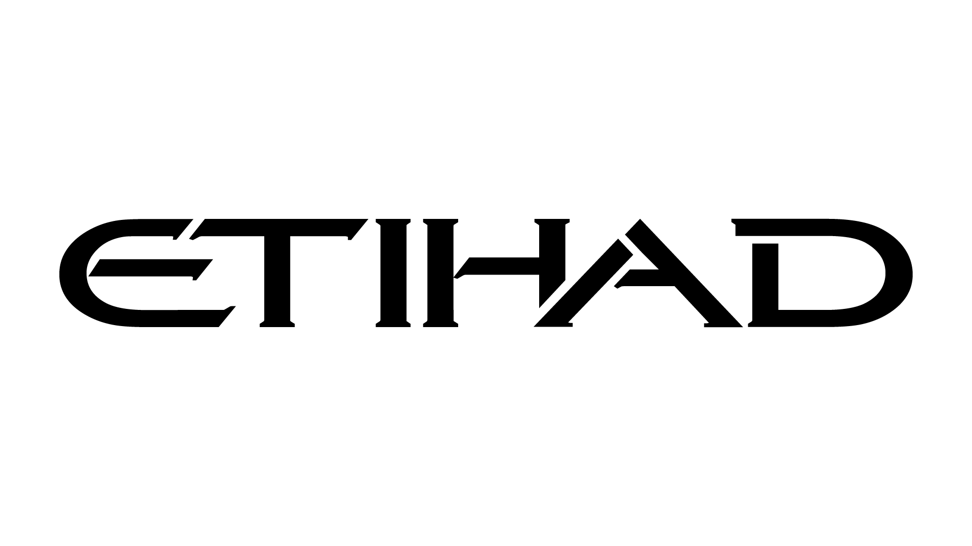 Black version of the Etihad logo