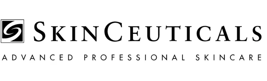 Logotipo de SkinCeuticals, marca avanzada de cuidado profesional de la piel utilizada en Clínica Estética Dra. Zaror Vitacura, Las Condes, Santiago