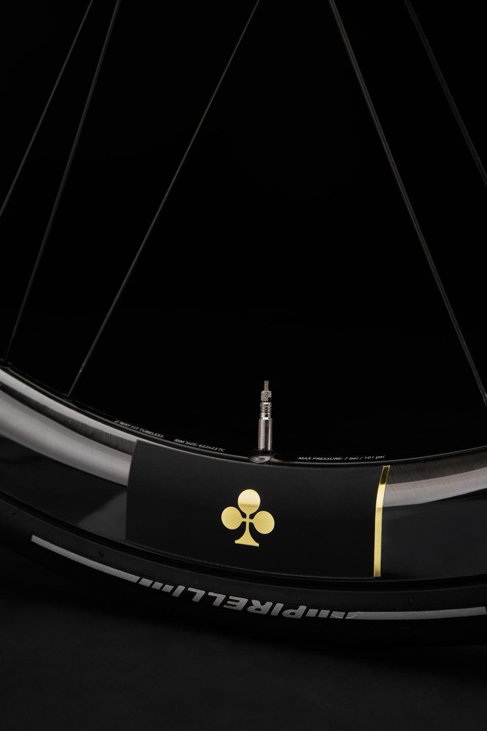The Bora Ultra WTO 45 DB special limited edition Colnago La Scala wheels enrich the bicycle Colnago