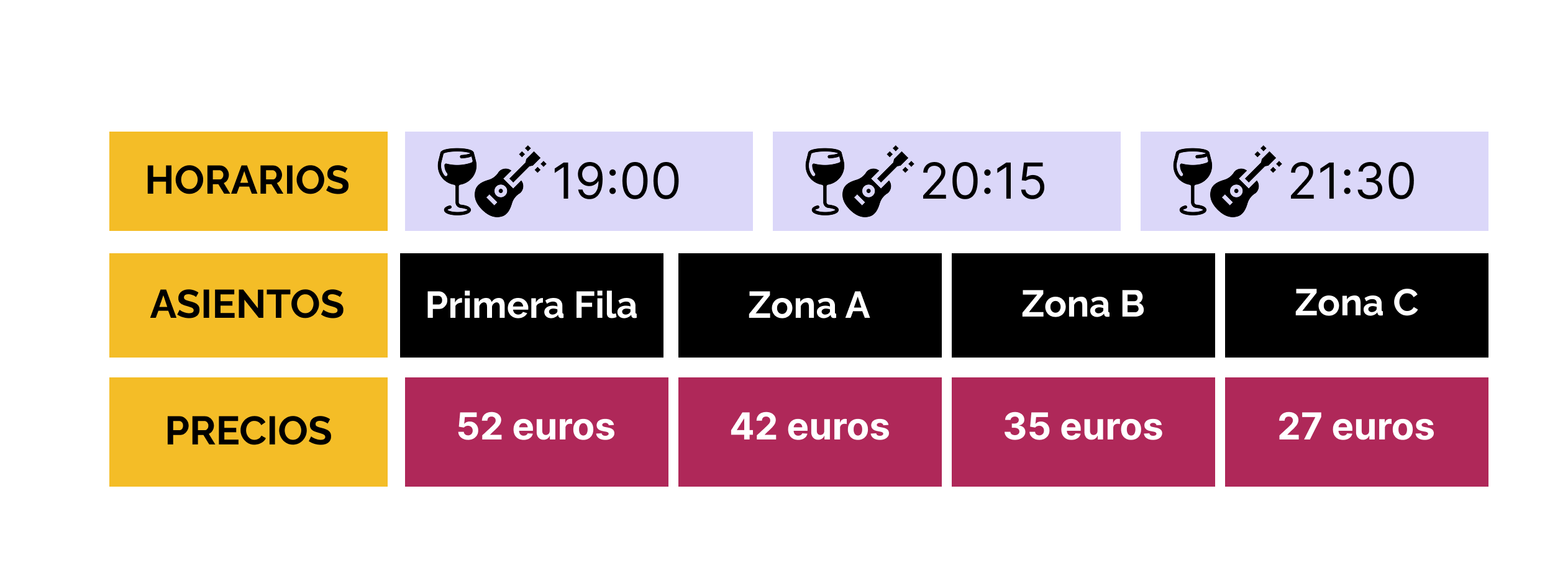 Precios Flamenco bar & cocktails El Duende Precios Flamenco bar & cocktails El Duende