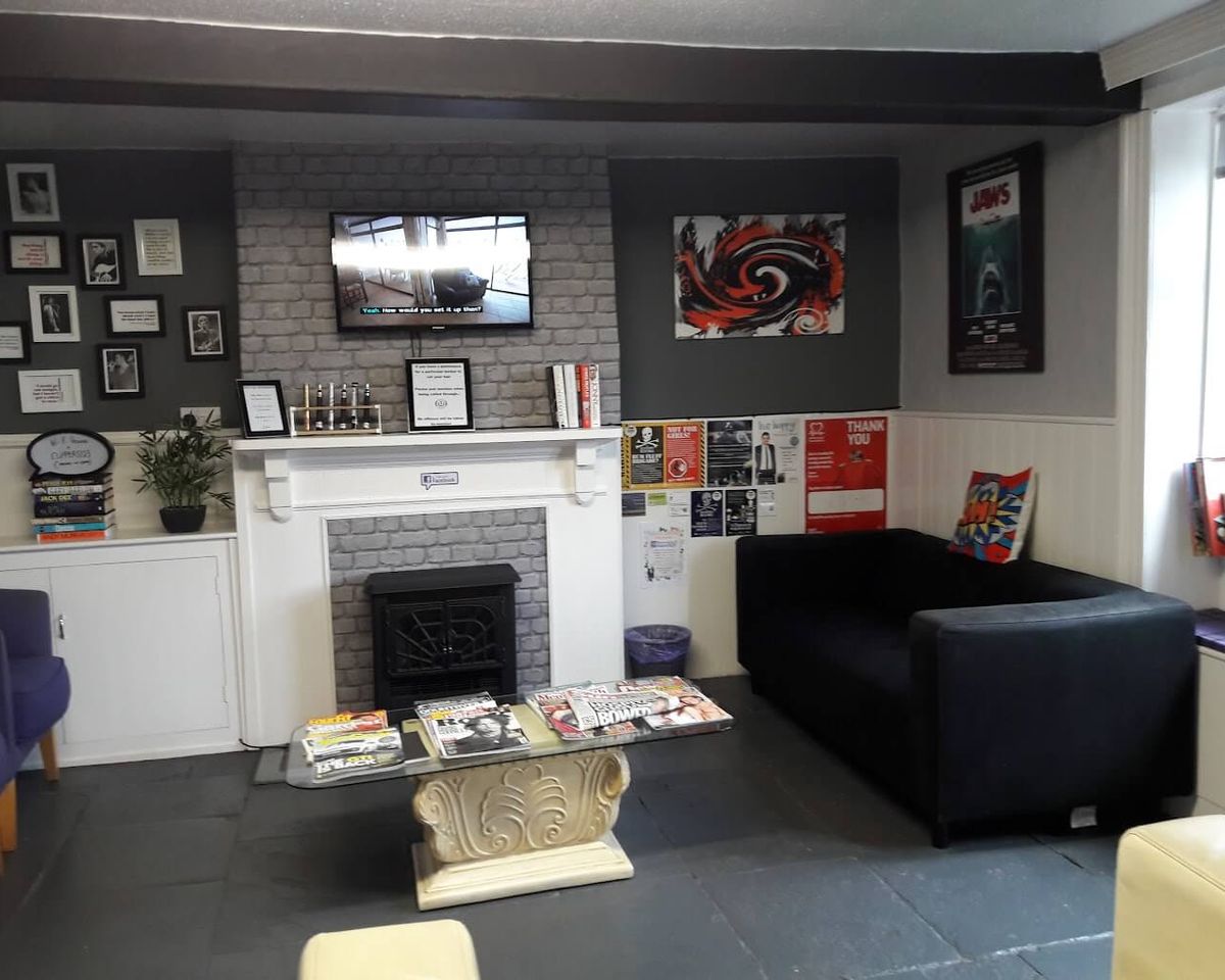 The Rawdon Barber Shop Waiting Room