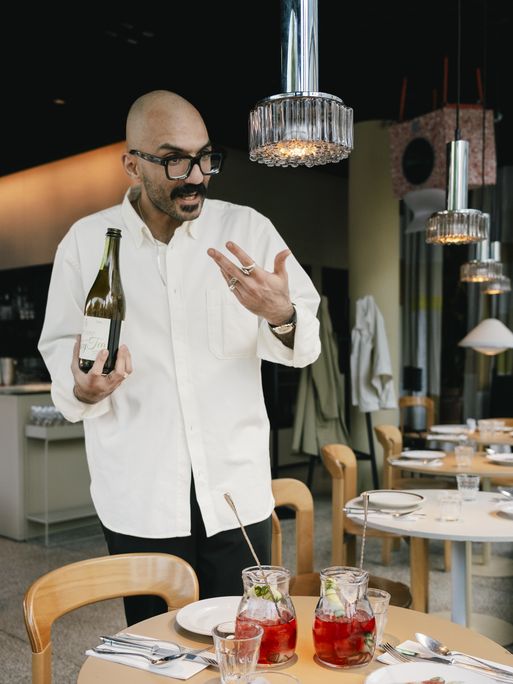 Close up w/ Arash - waiter at restaurant