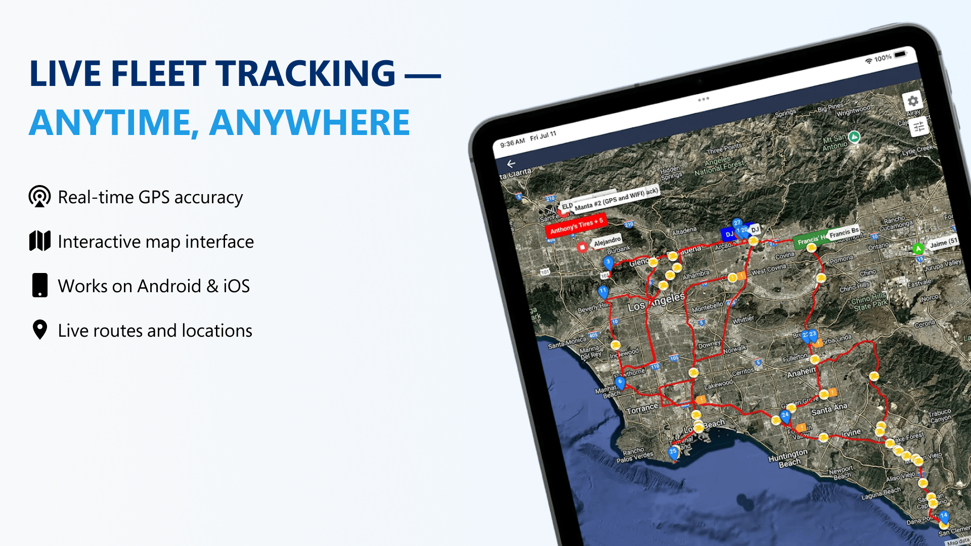 Mobile Fleet Tracking & Management Application
