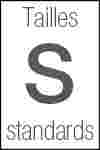 Tailles standards