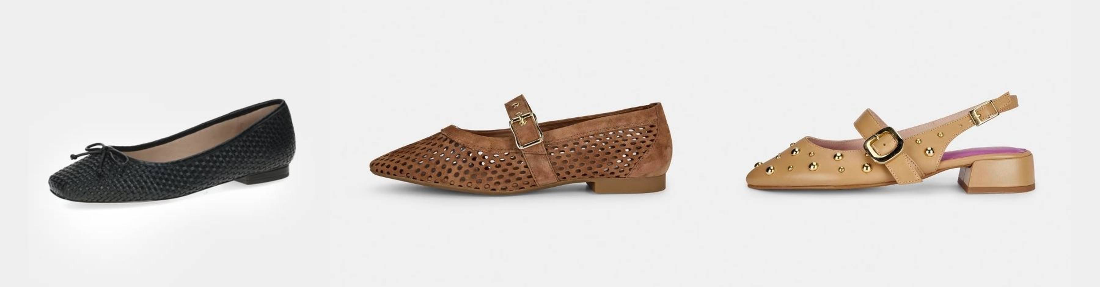 Ballerinas und Slingback-Modelle mit Flecht-Optik als Schuhtrends 2026