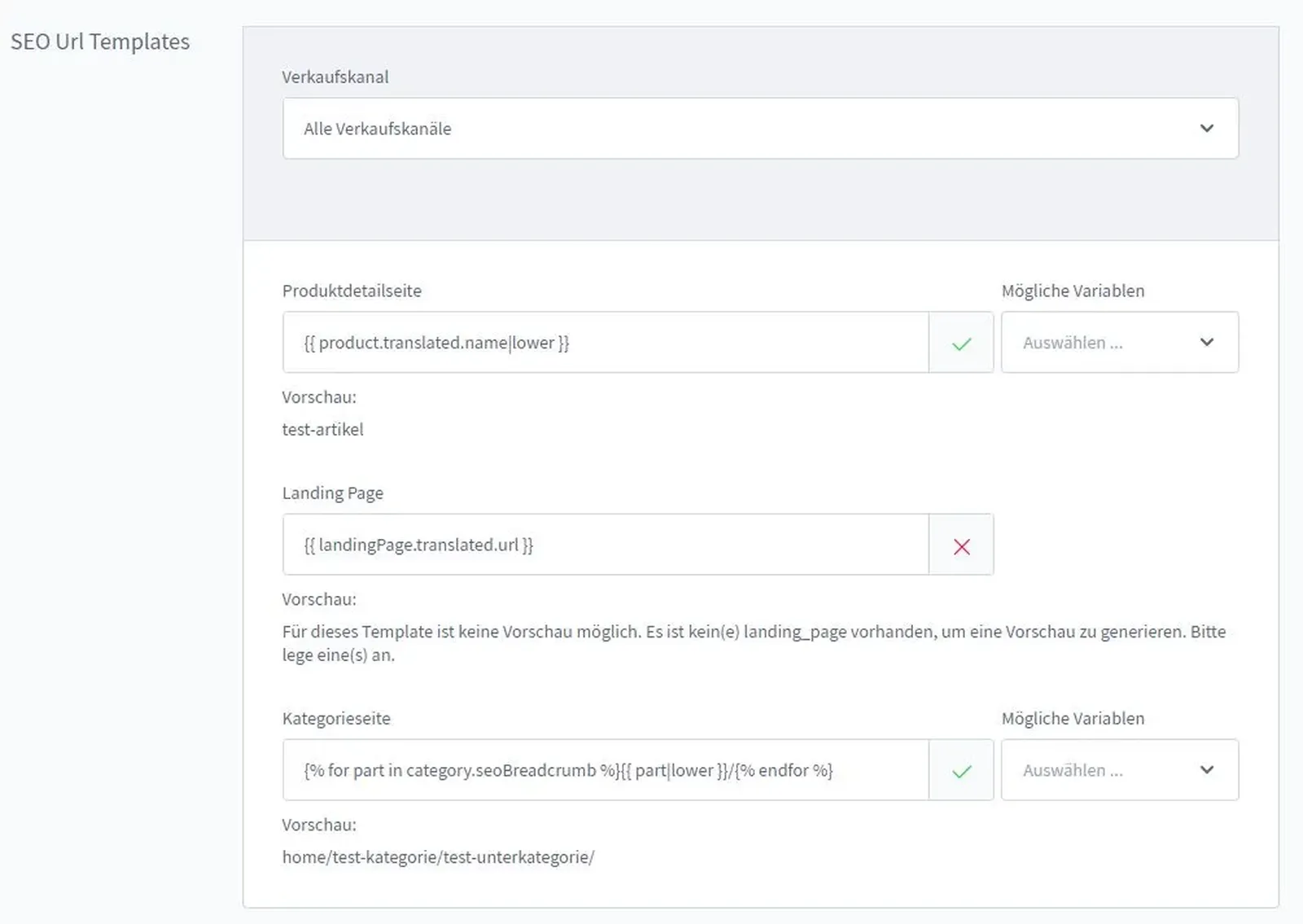 Shopware 6 - URLs Anpassen