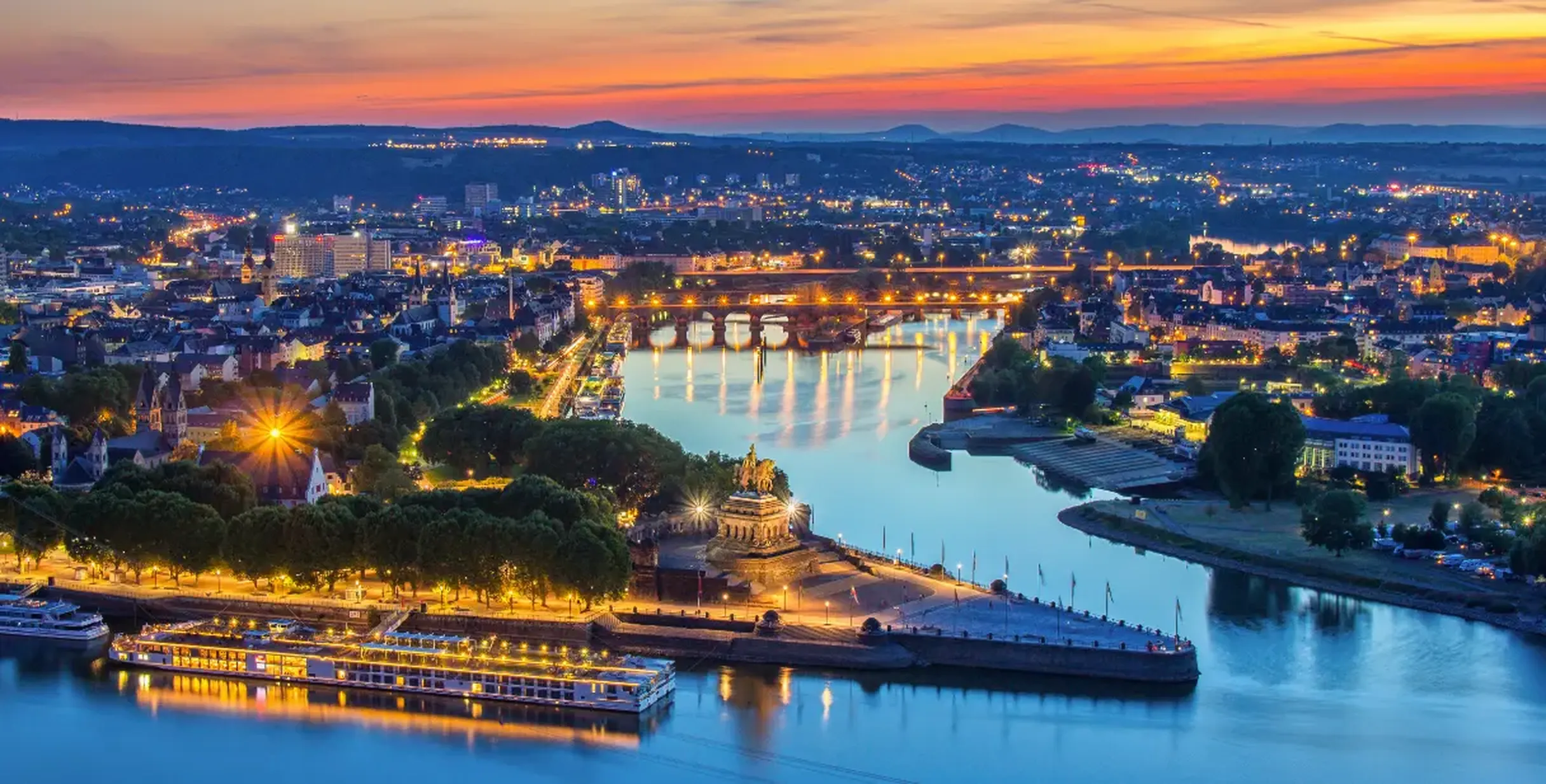 Blick auf die Stadt Koblenz
