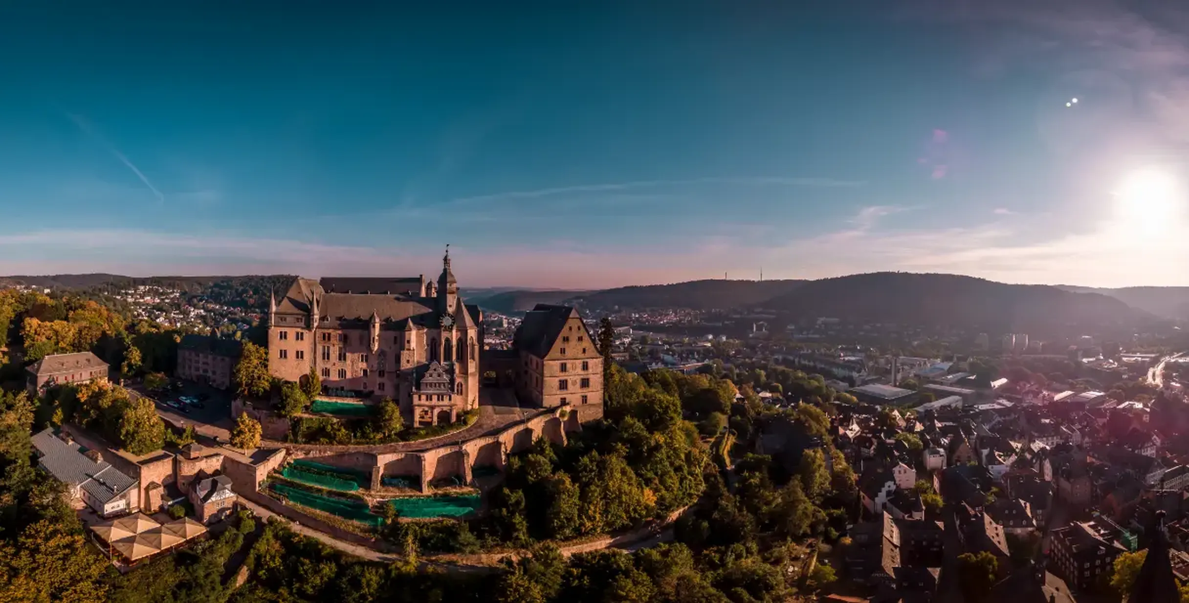 Blick auf die Stadt Marburg
