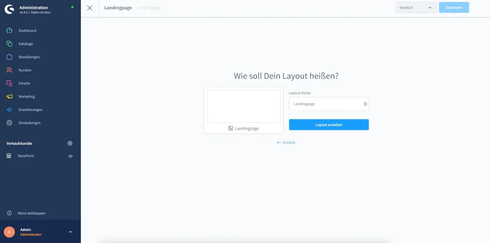 Shopware 6 Erlebniswelten Benennung
