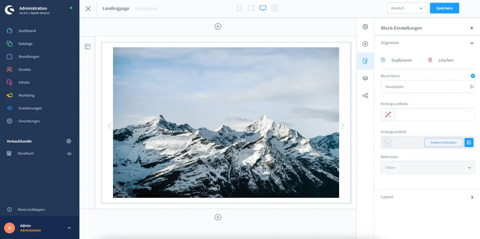 Shopware 6 Erlebniswelten Slider