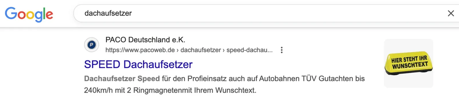 Dachaufsetzer | Paco