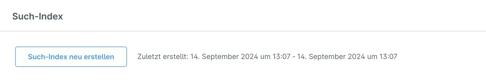 Einstellungen für den Such-Index