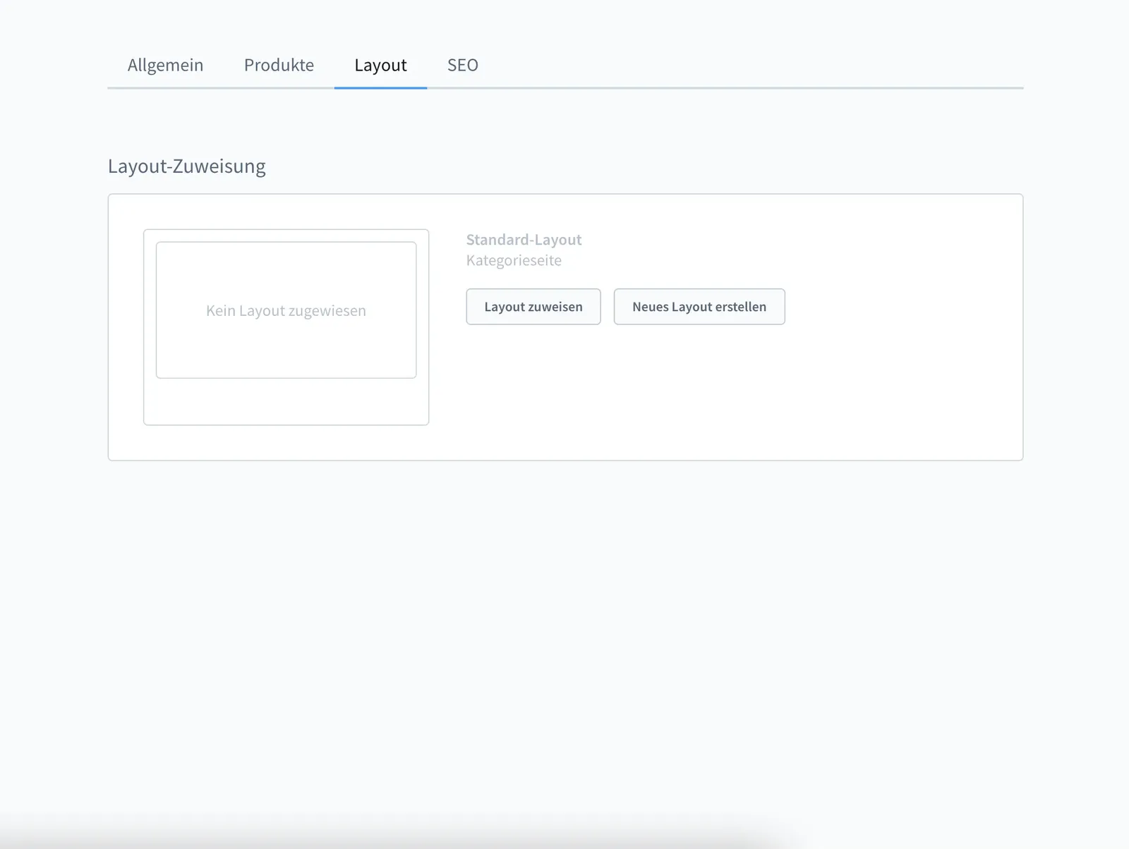 Shopware 6 Kategorie - Tab Layout