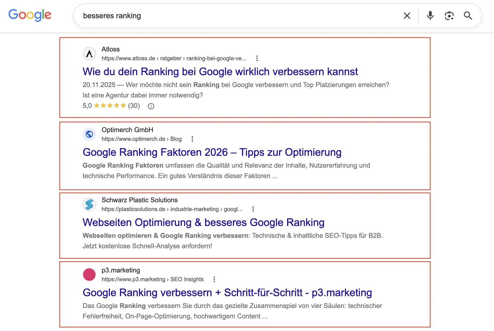 Was sind SERPs