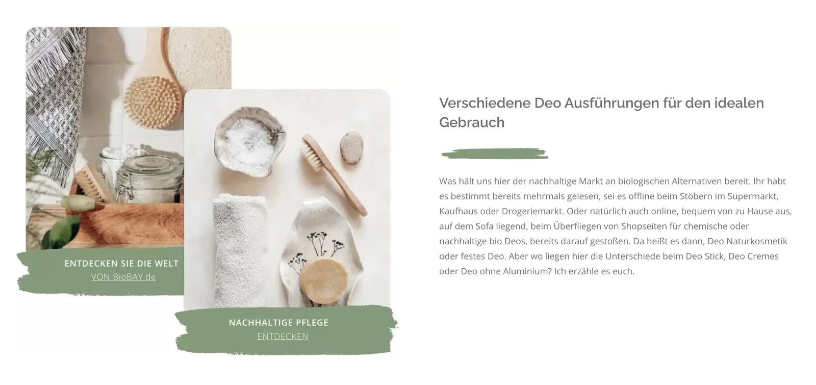 Nachhaltige Deos - BIObay
