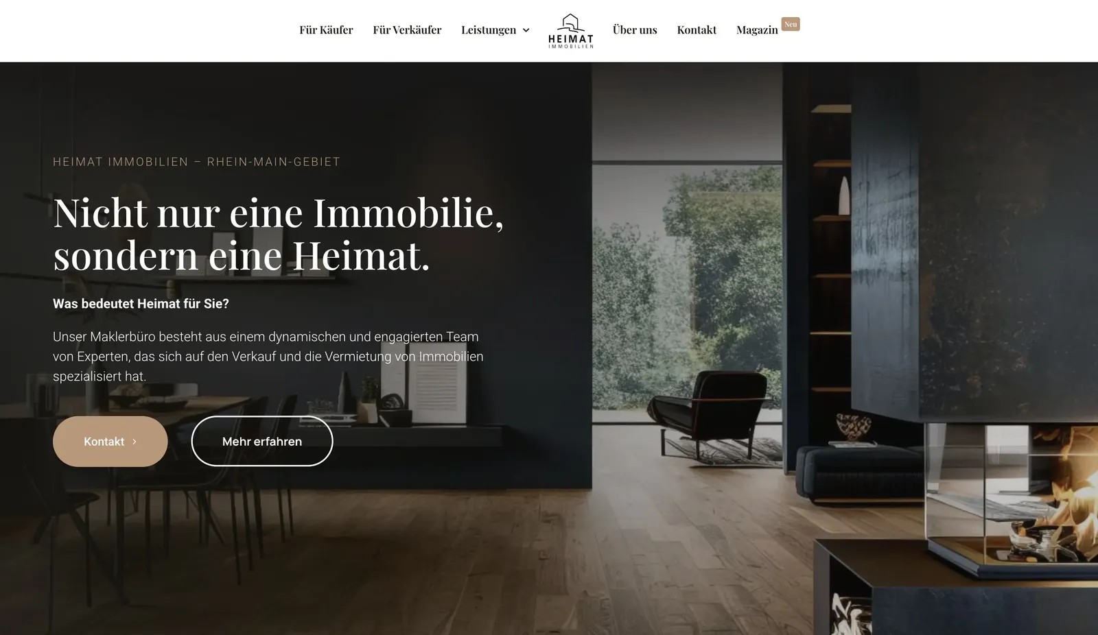 Startseite von Heimat Immobilien